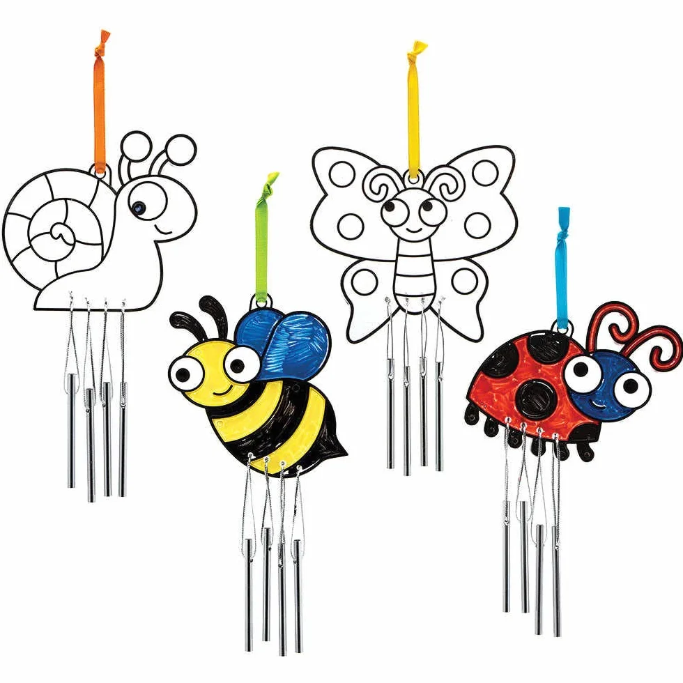 Baker Ross Carillons Attrape Soleil motifs Insectes Lot de 4 Loisirs Créatifs Enfants