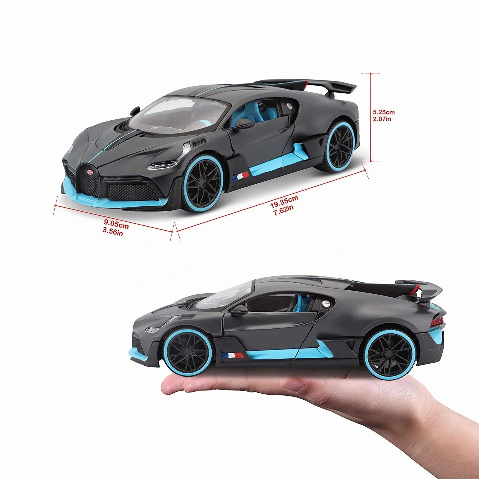 Maisto 1:24 Bugatti Divo Gris Foncé