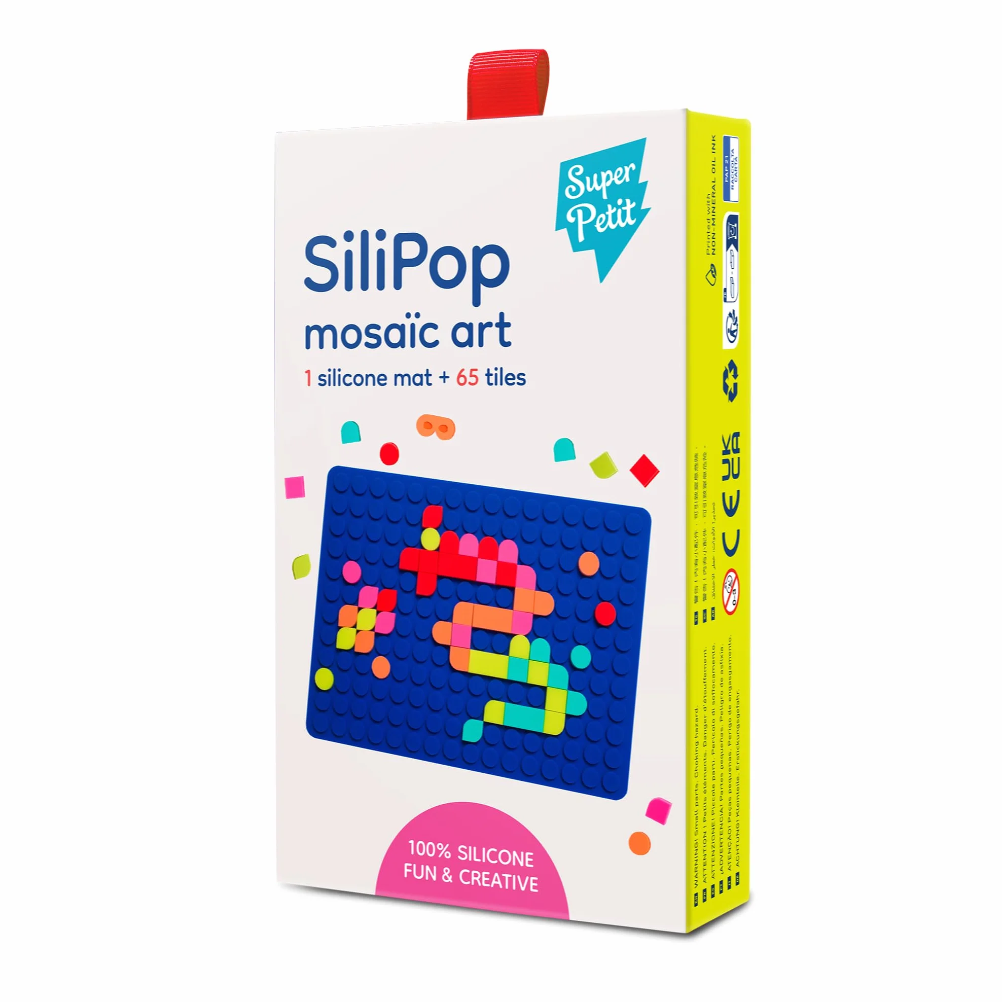 SILIPOP Mosaïques À Clipser - Mosaic Art - Créations Colorées - Bleu - À Partir de 3 Ans