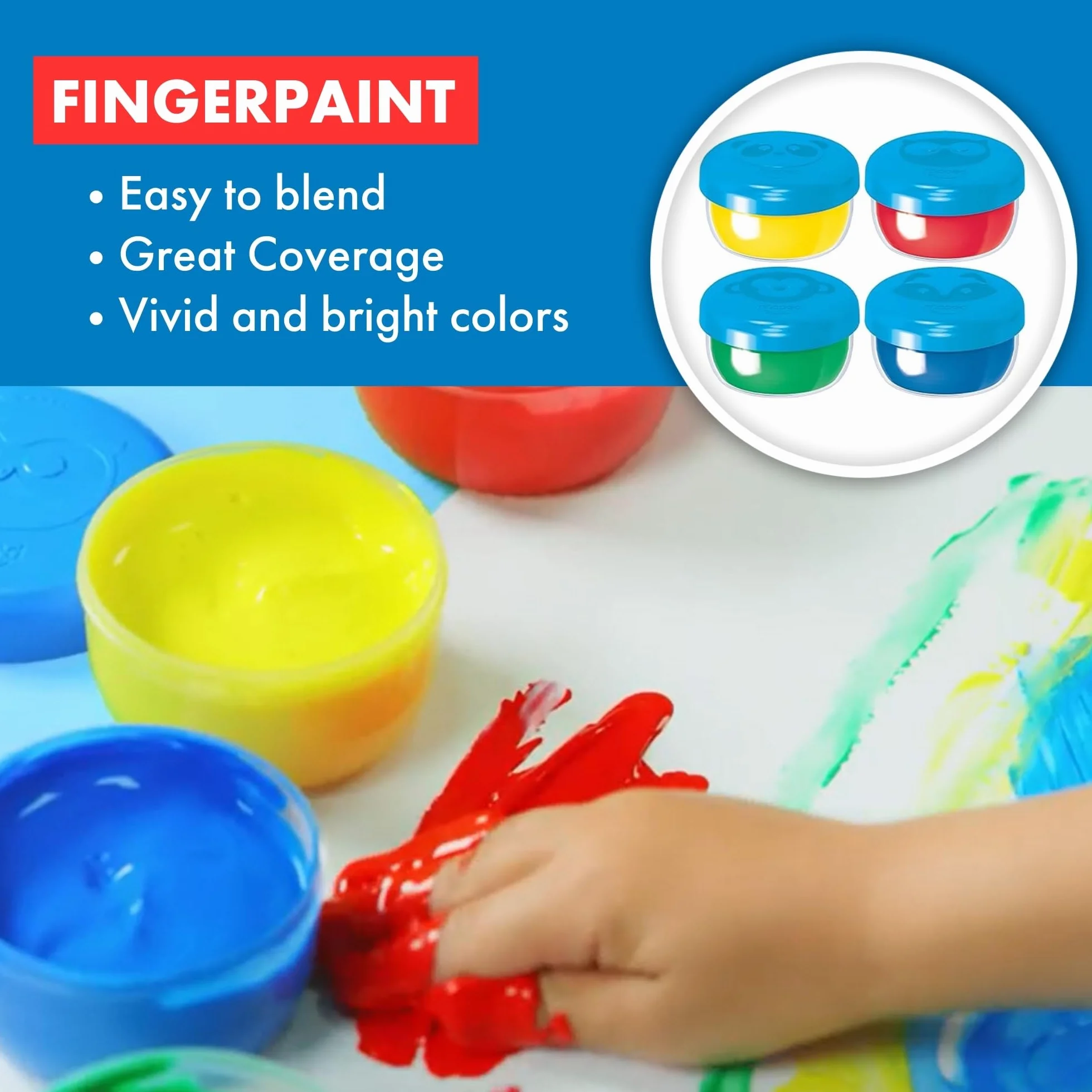 MAPED COLOR'PEPS ma première peinture à doigts étui de 4 pots