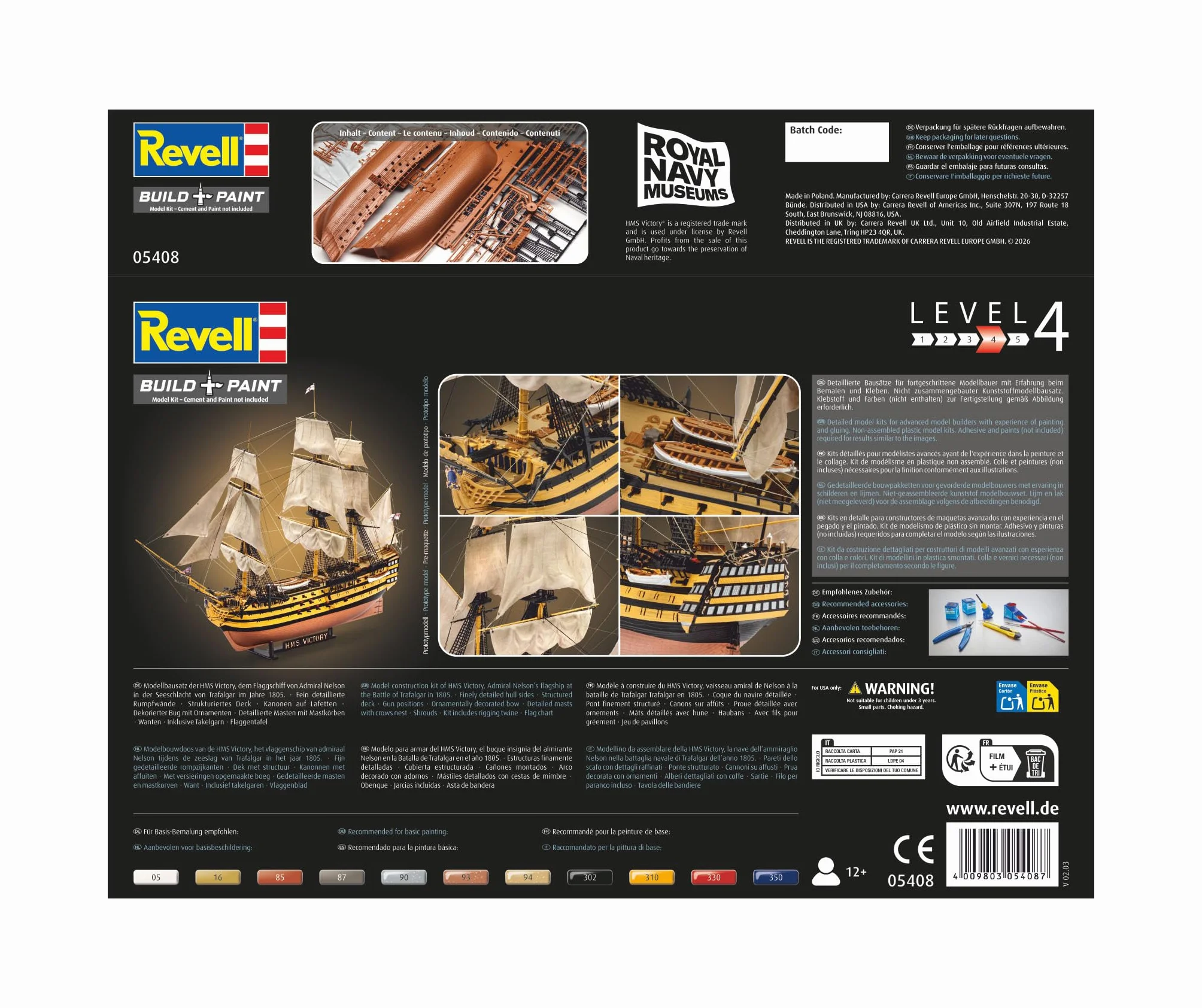 Revell H.M.S. Victory 1:225 Model Kit
