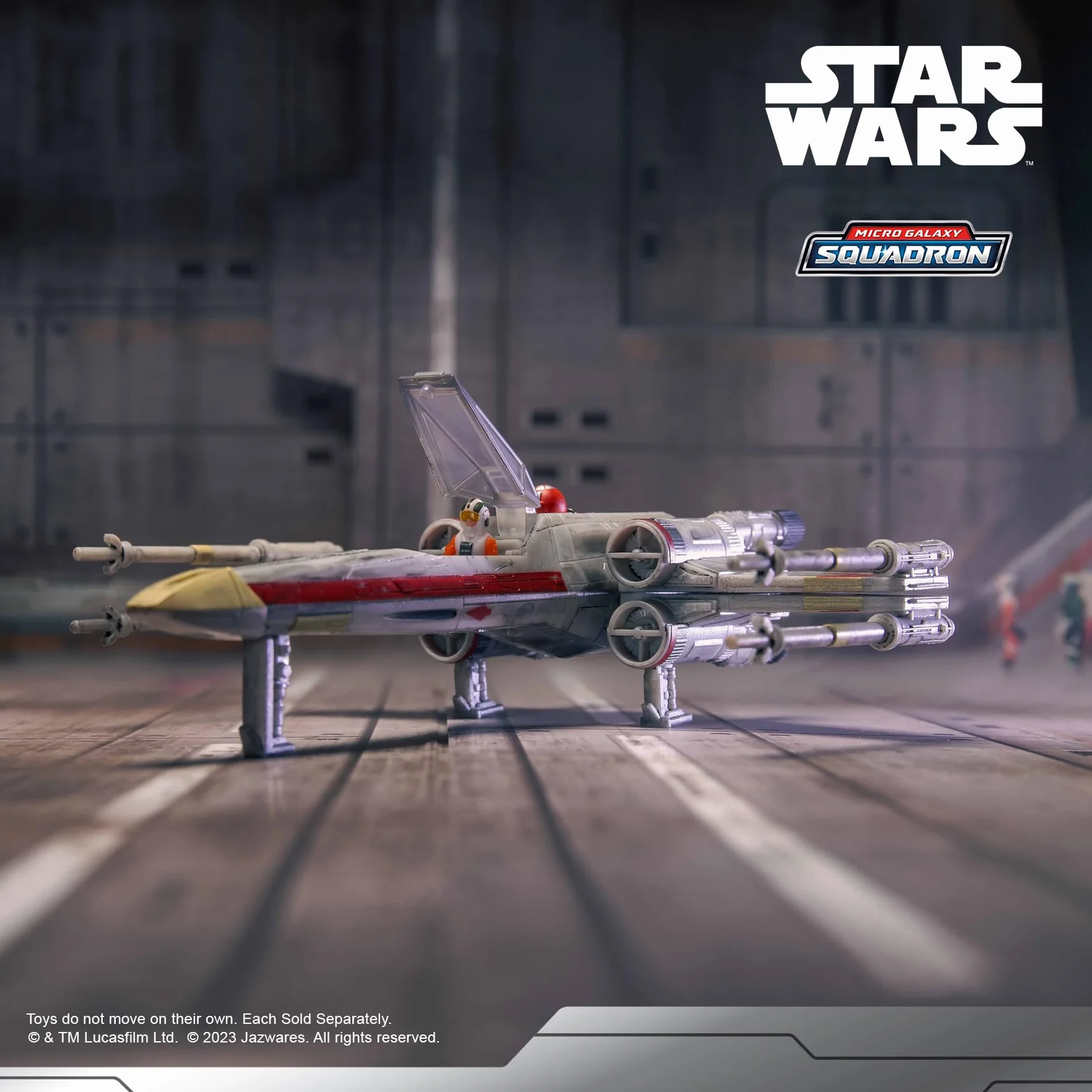 Star Wars Micro Galaxy Squadron X-Wing Wedge Antilles R2-A3 12,5 cm Véhicule Figurines