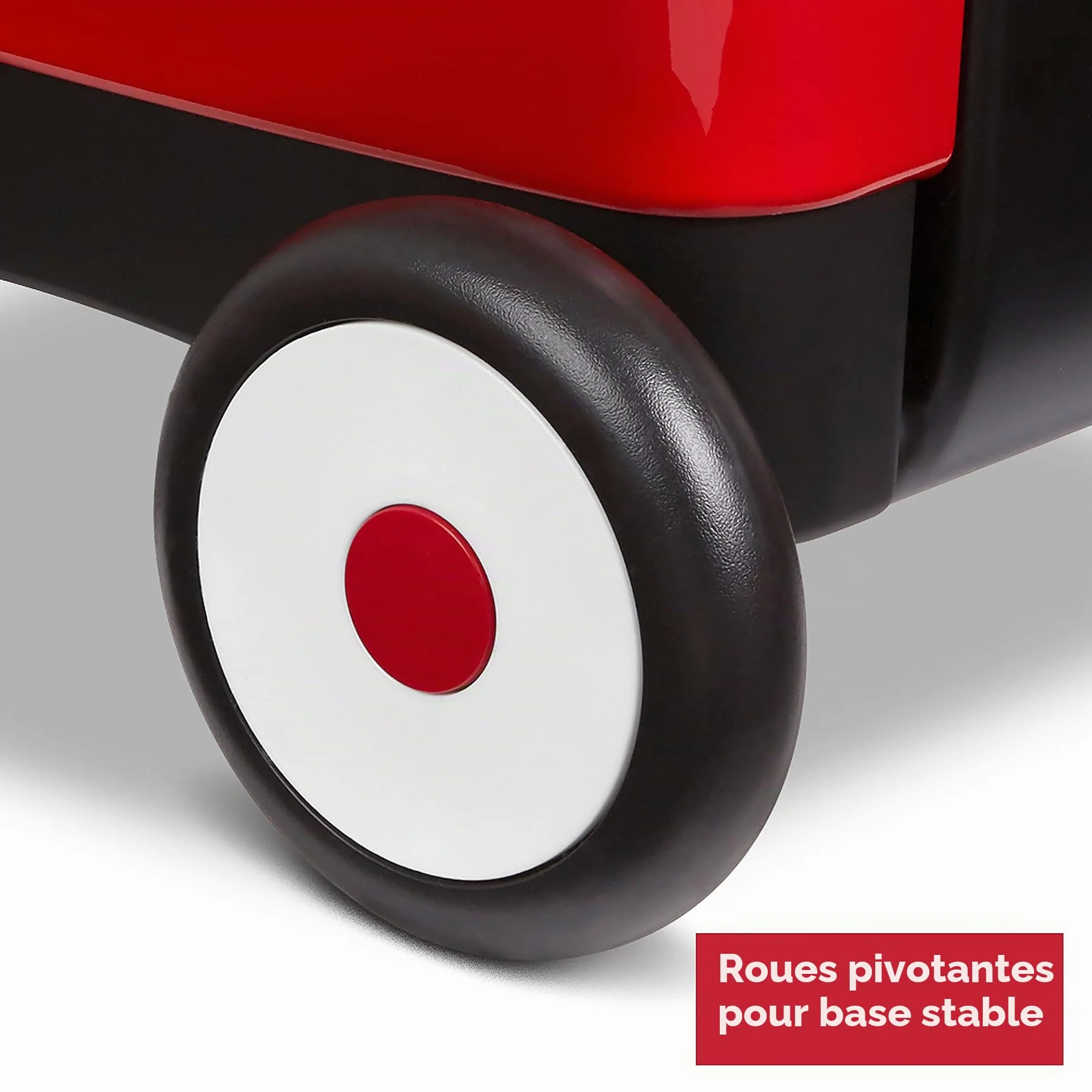 Radio Flyer Walker Wagon 2-en-1 Rouge Chariot de Marche à Pousser et à Tirer pour 1-4 Ans