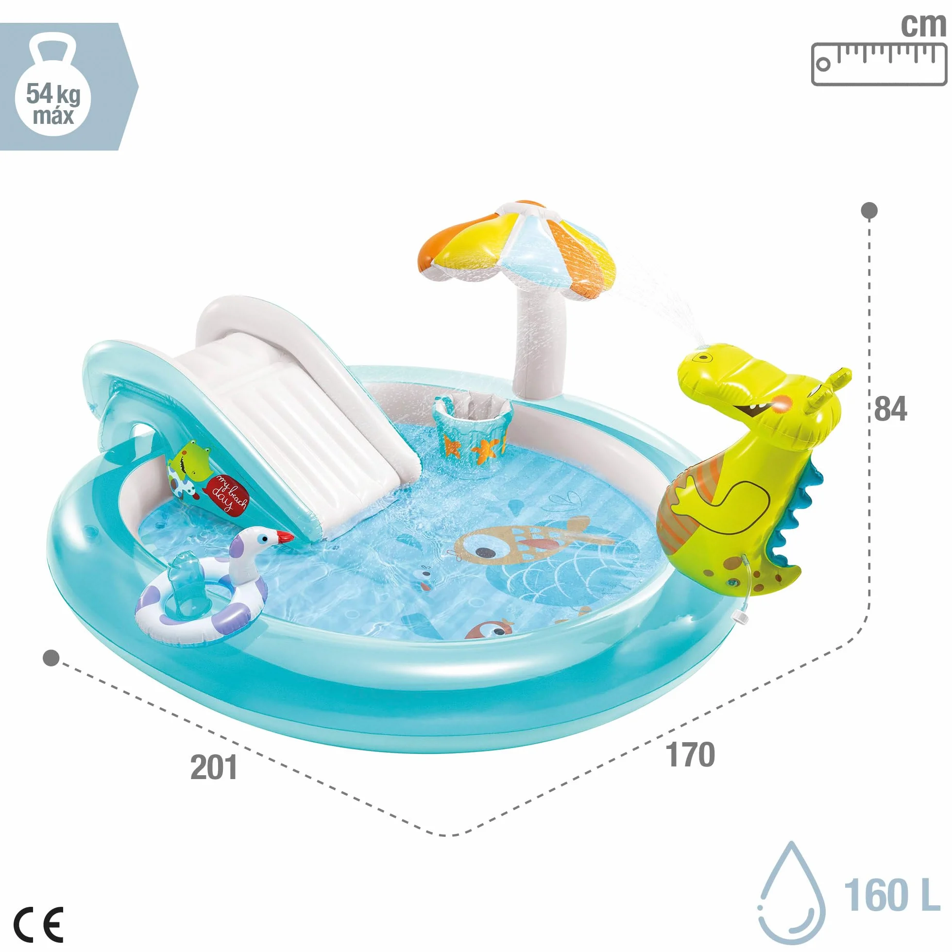 Intex alligator aire de jeux