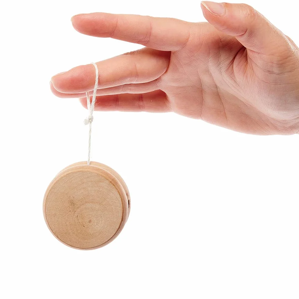 Baker Ross Yoyo Enfant en Bois Lot de 4 Jouet Enfant