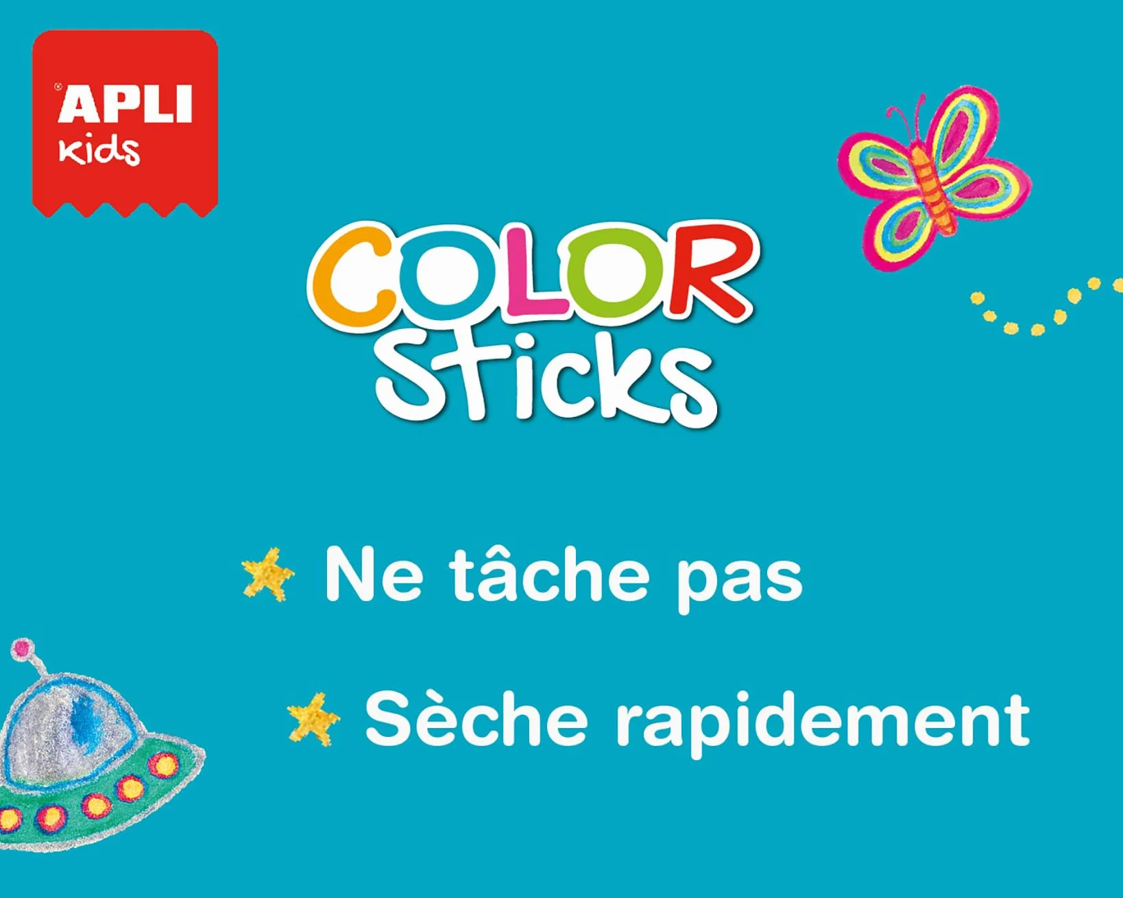 APLI Kids Pack de 12 Tubes de Gouache Solide 10 g Couleurs Assorties