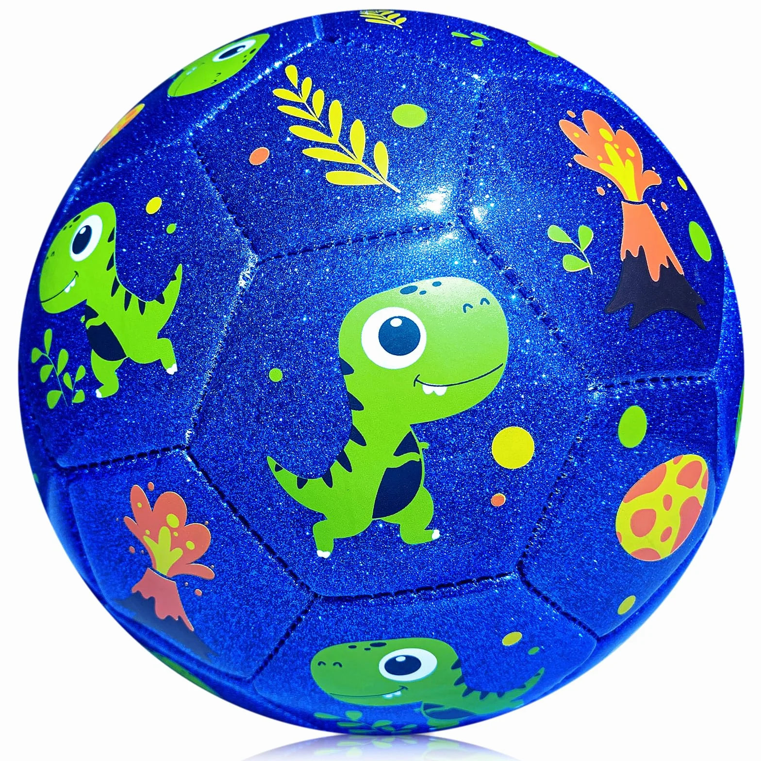 Ballon de Football Taille 2 pour Enfants Dinosaures Cadeau Garçons Filles Extérieur Pelouse 2-6 Ans