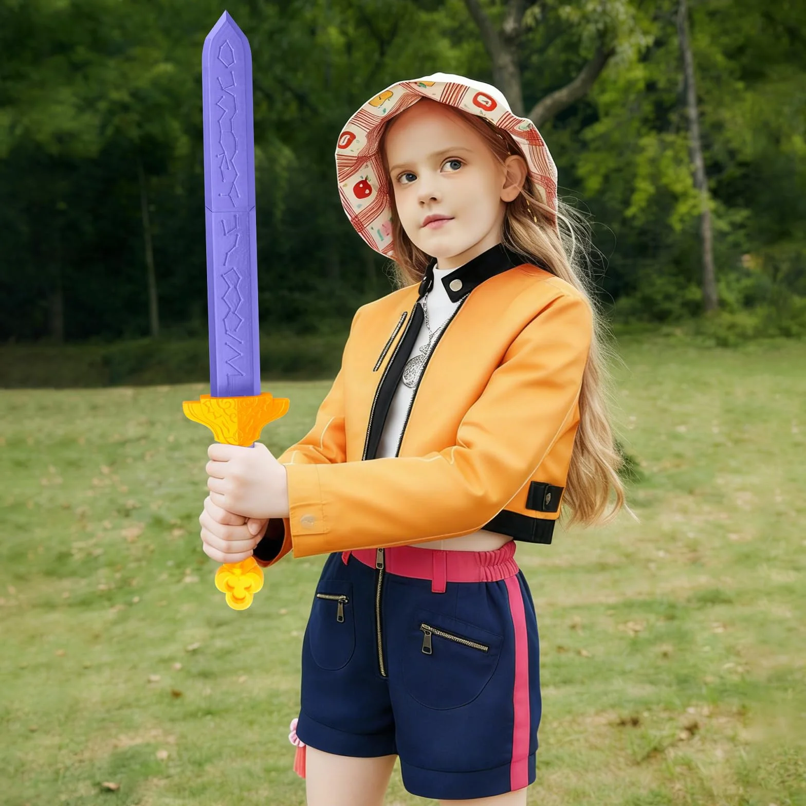 Épée de Cosplay 26cm Violet Accessoire Halloween Carnaval