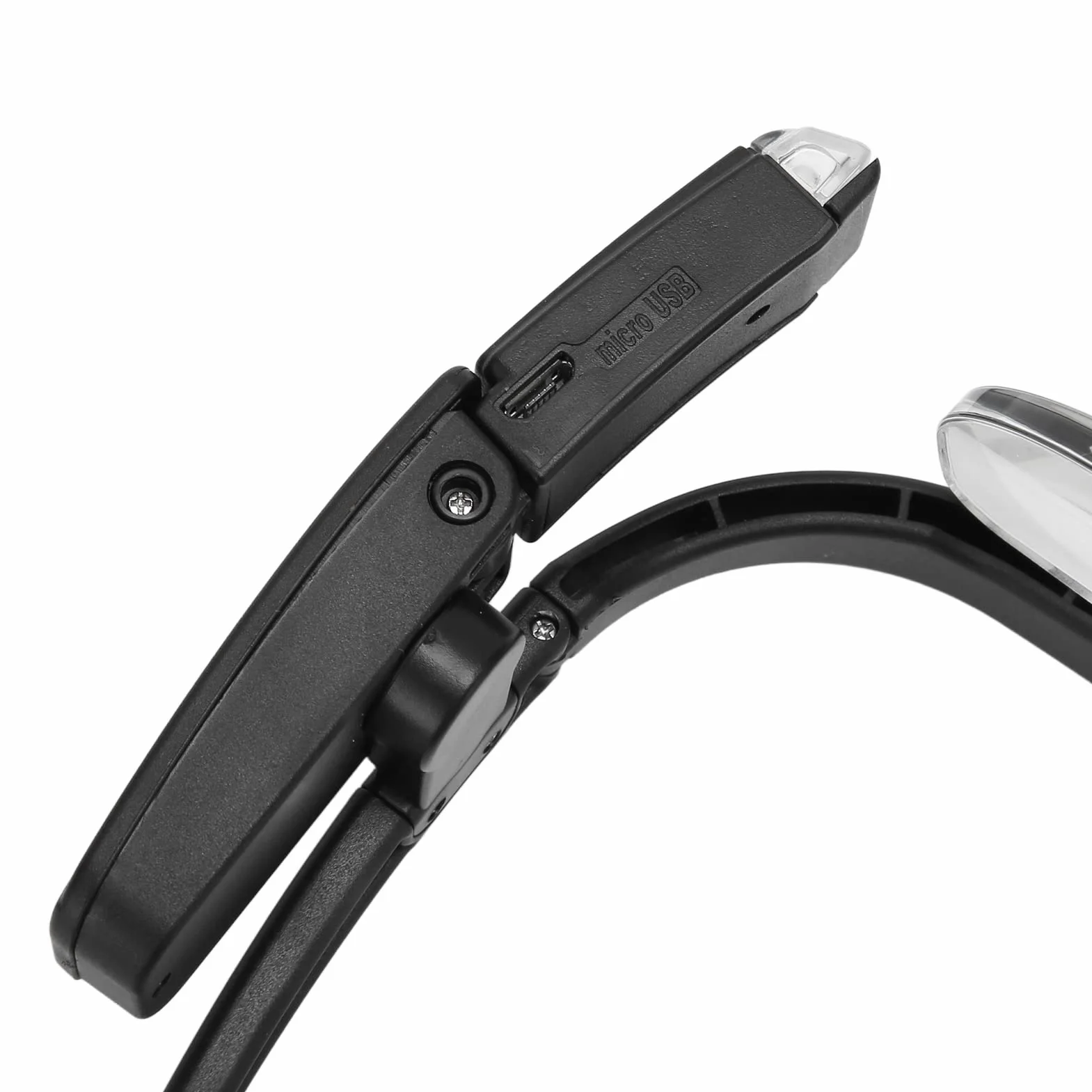 Lunettes loupes à tête rechargeables LED avec étui de rangement mains libres