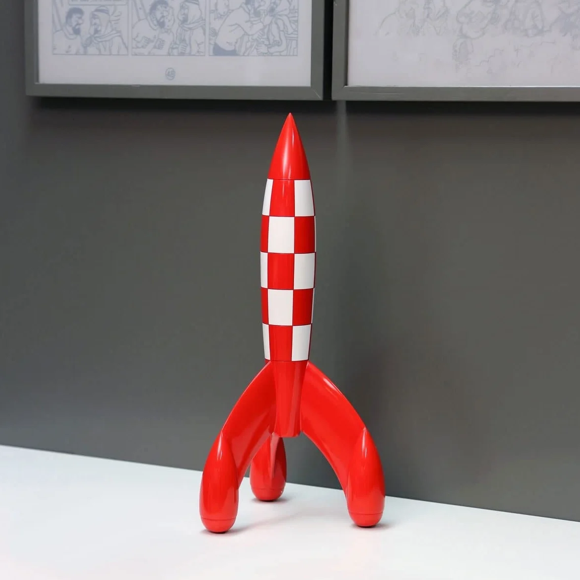 Moulinsart Statue - Måneraket Tintin (60 cm)