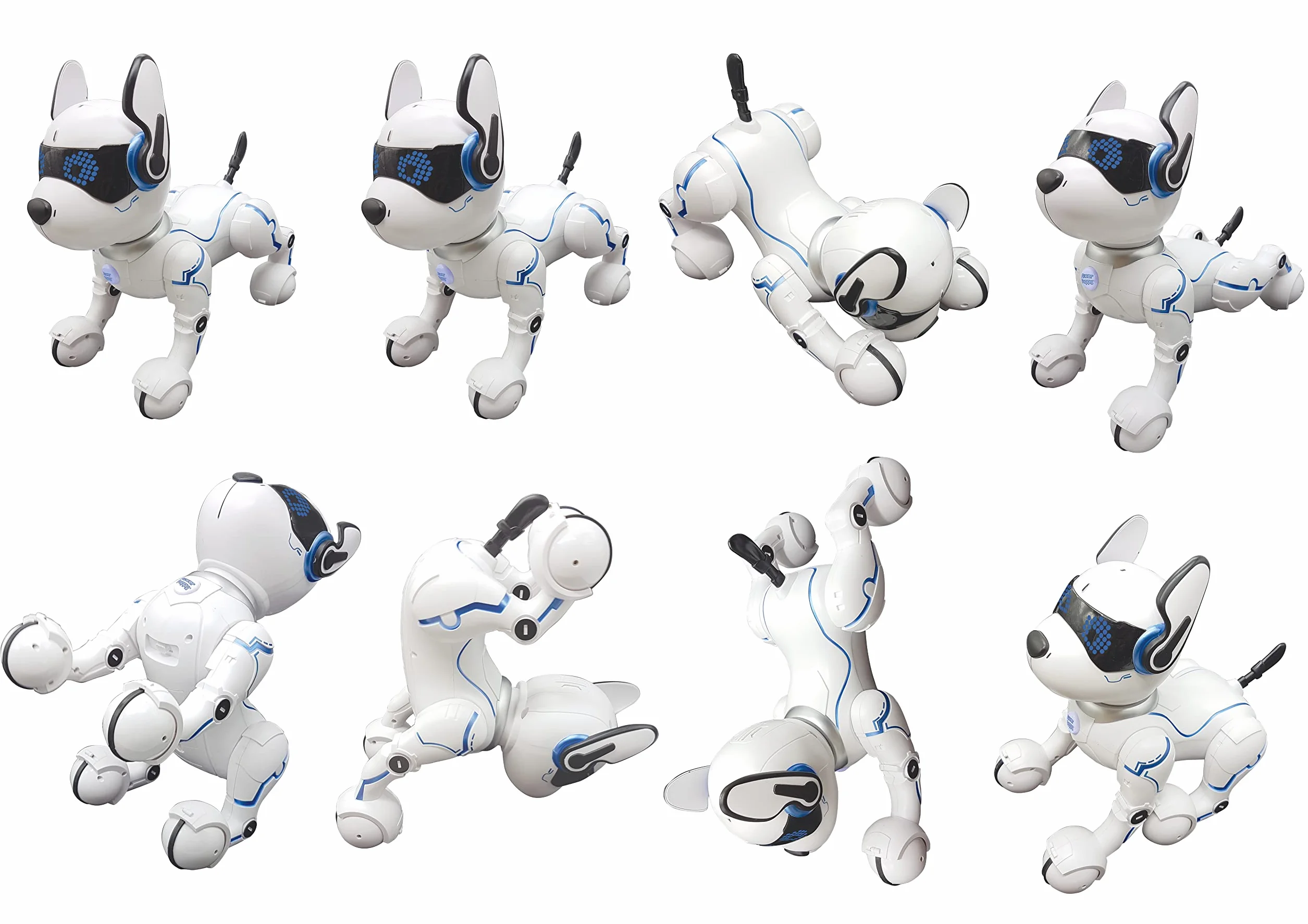 Lexibook Power Puppy Robot Chien Savant Programmable avec Télécommande, Dressage, Contrôle Gestuel, Danse, Musique, Effets Lumineux, Rechargeable DOG01