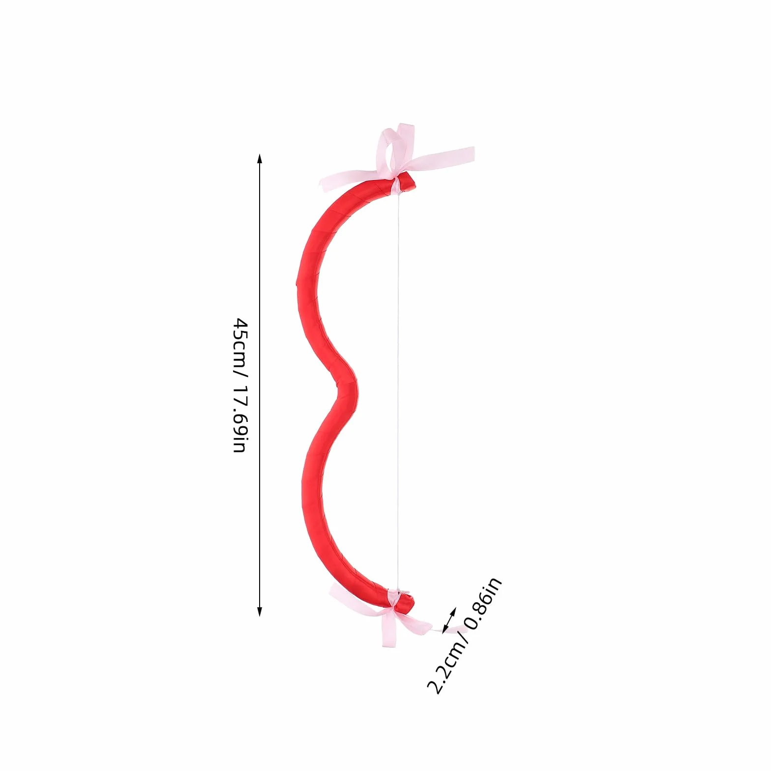 VALICLUD Cupidon Ensemble d'arc et de flèche en mousse 43,8 cm pour costume Saint Valentin cosplay