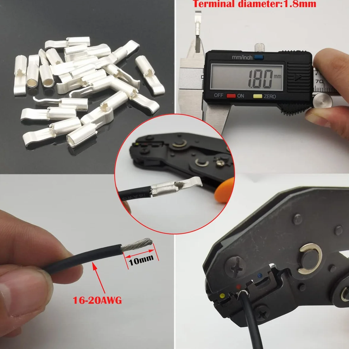 CESFONJER 12 Paires 15 Amp Contacts en cuivre pour Anderson Powerpole Quick Disconnect Bornes Connecteurs