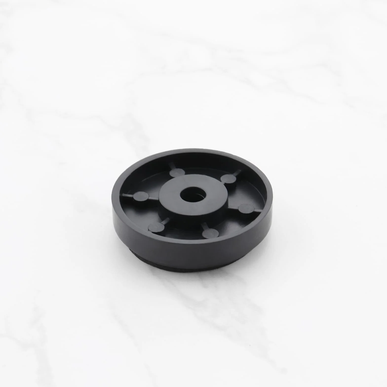 Coussinets d'Amplificateur Pieds Tapis de Sol Audio Protecteur de Sol de Haut-Parleur Absorbeur de Vibrations Noir 10 Pièces