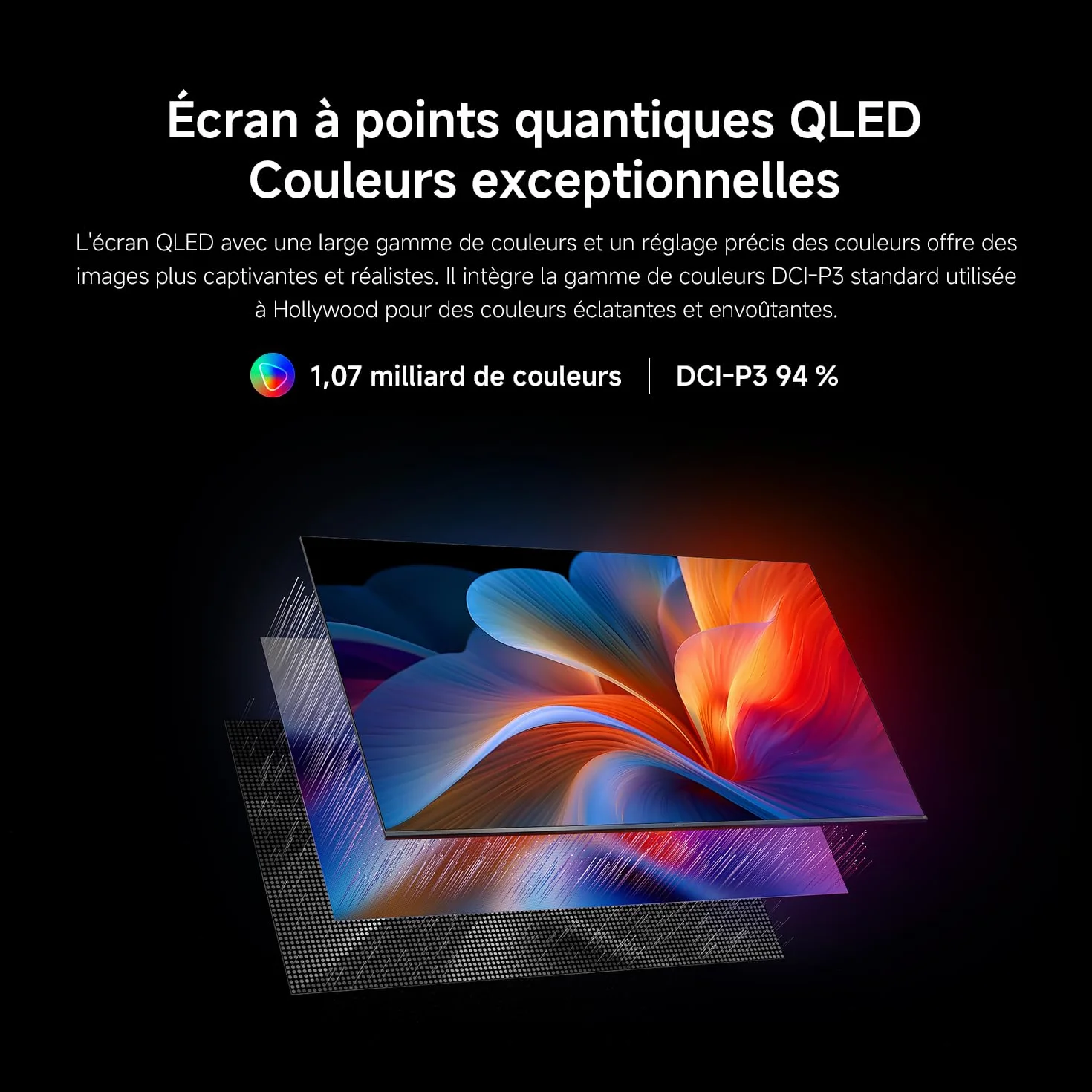 Xiaomi TV F Pro 32 81 cm QLED Smart TV Fire OS7 Contrôle Vocal Alexa Dolby Audio DTS Virtual:X Compatible Apple AirPlay