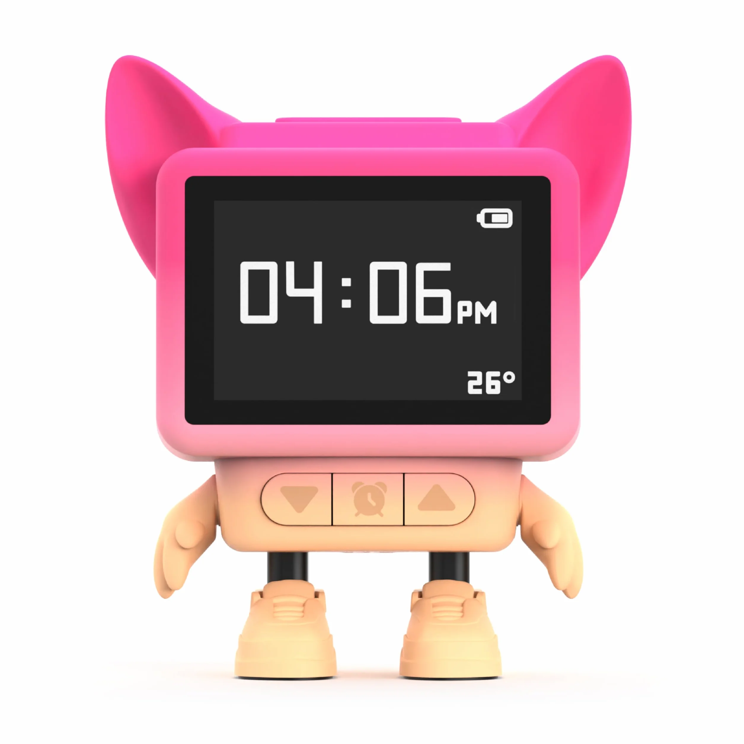 Mob Réveil Enceinte Bluetooth Enfant Dancing Clock avec Écran LCD Émotionnel et Diffuseur Bruits Blancs