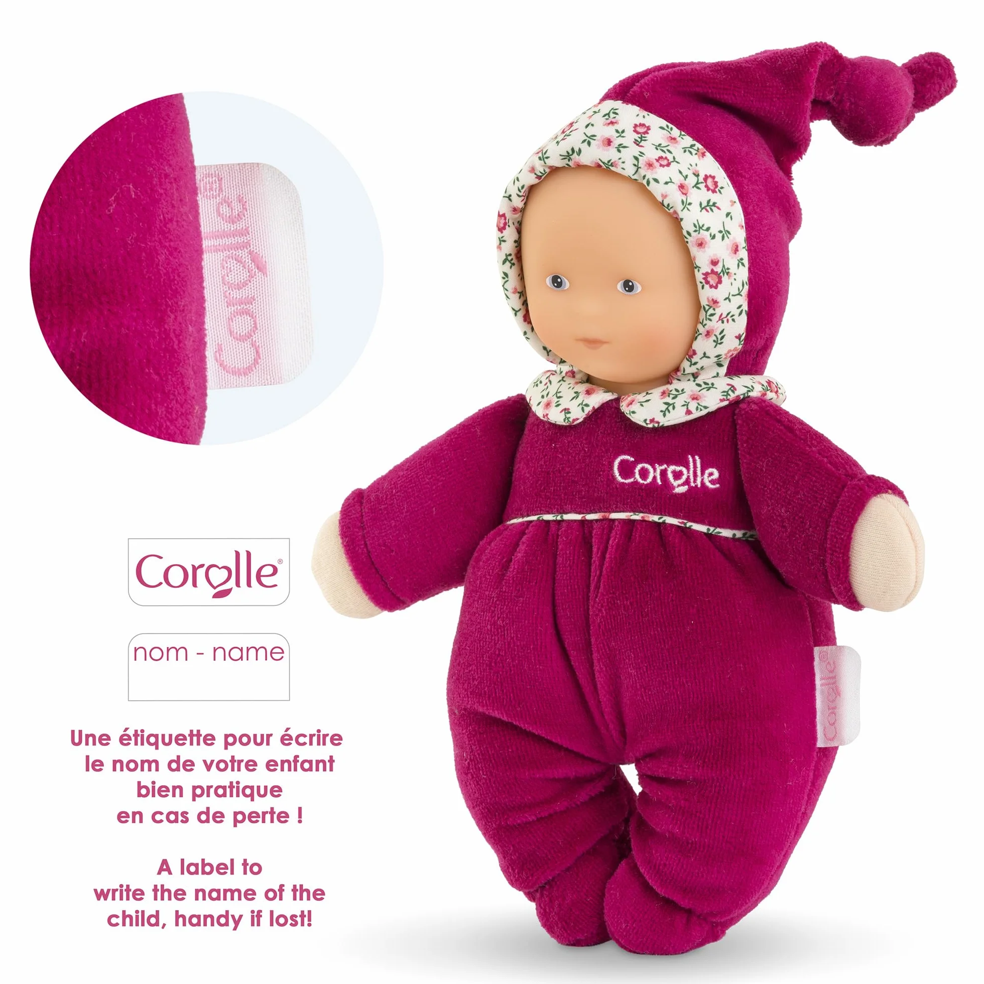 Corolle Mon Doudou Babidoux Rose Grenadine 20cm