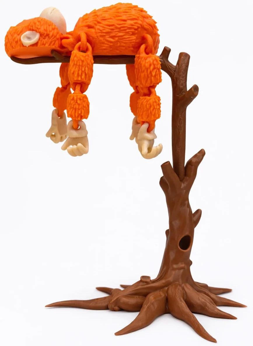 Figurine articulée Singe Punch The Monkey avec Arbre Support - Cadeau émotionnel Symbole d'amour