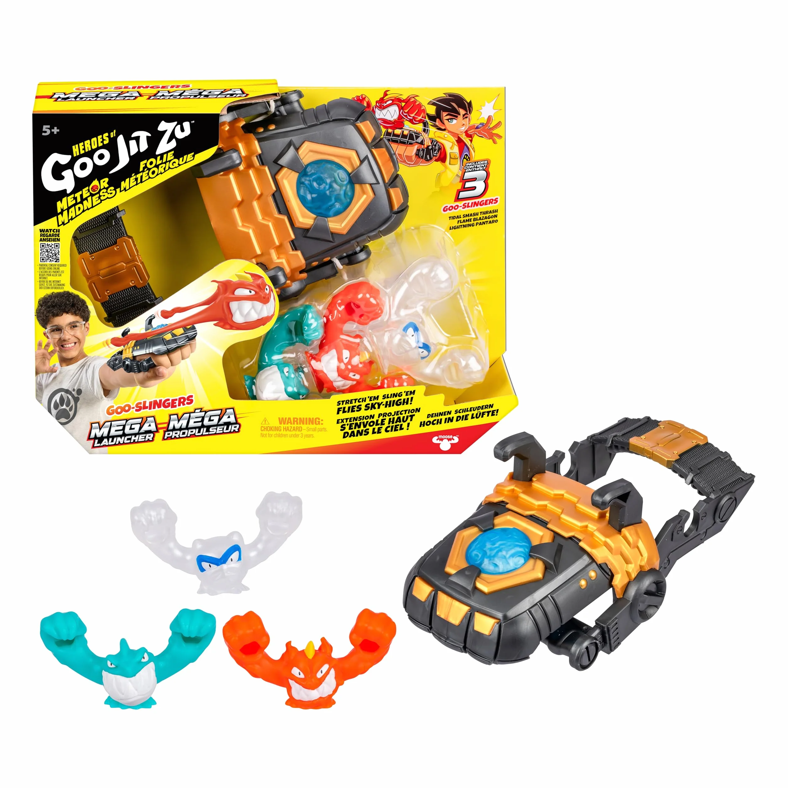 Heroes of Goo JIT Zu Meteor Madness Goo Slingers Mega Launcher Extension Projection Confrontation 3 frondeurs visqueux