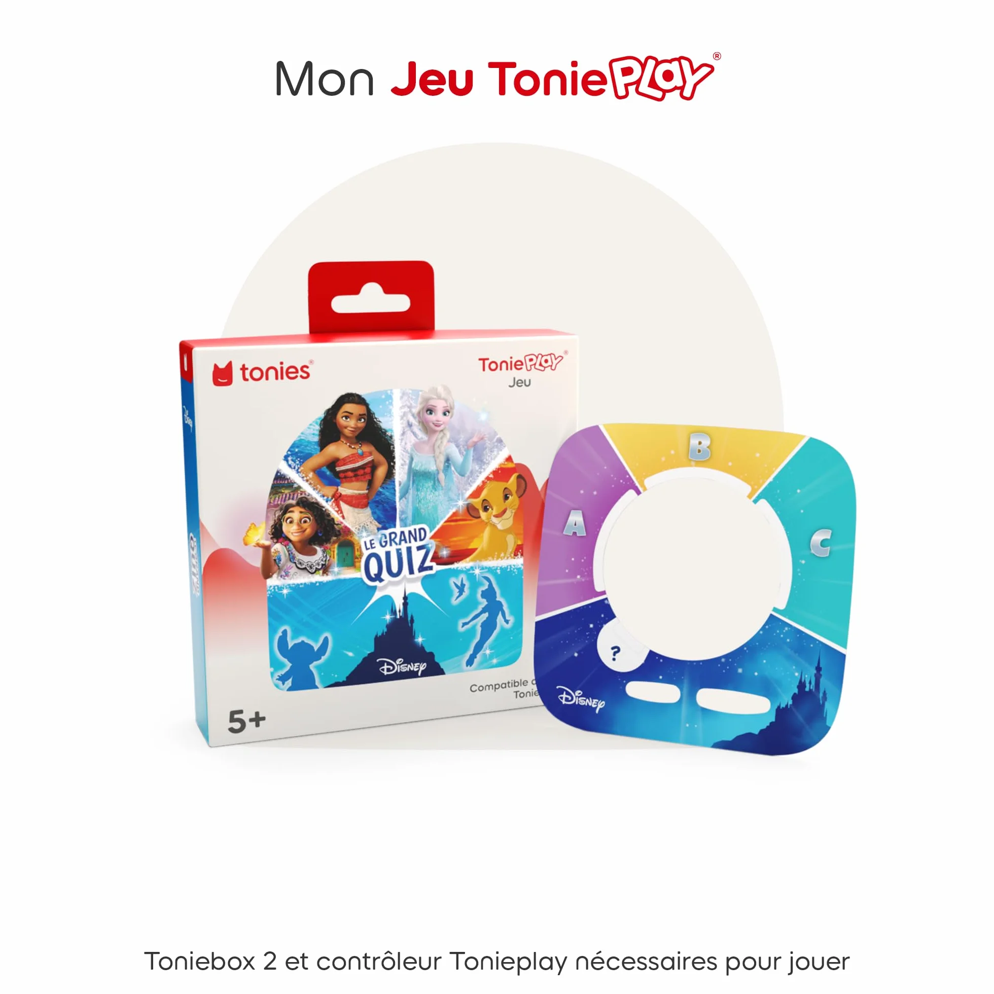 tonies Jeu Tonieplay Le Grand Quiz Disney Compatible Toniebox 2 3-9 Ans