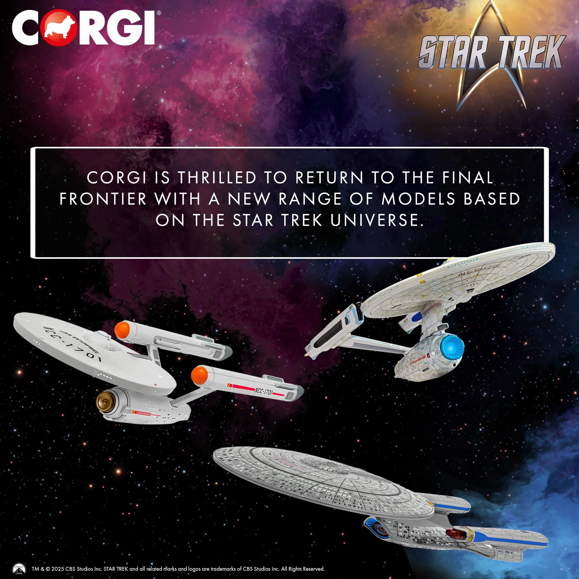 Corgi CC98001 Star Trek USS Enterprise NCC-1701 Refit Film TV Licence 14 Ans
