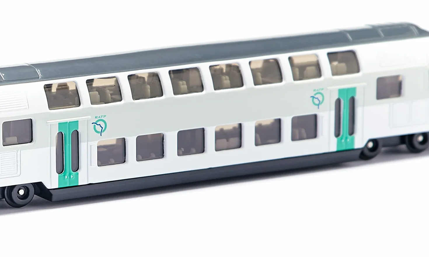 Siku Train à deux étages RATP France 1:87 métal/plastique turquoise/blanc