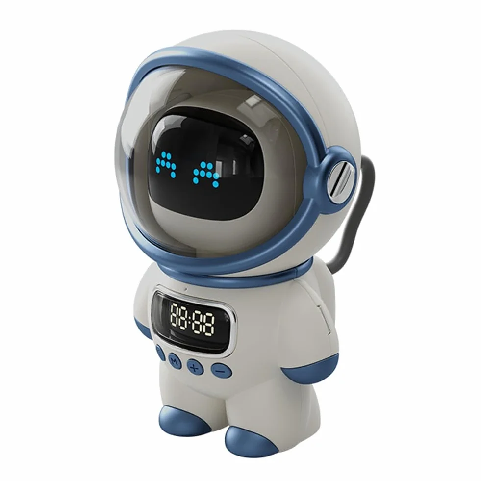 Robot AI Intelligent Haut-Parleur Bluetooth Boîte Sonore Réveil FM Radio