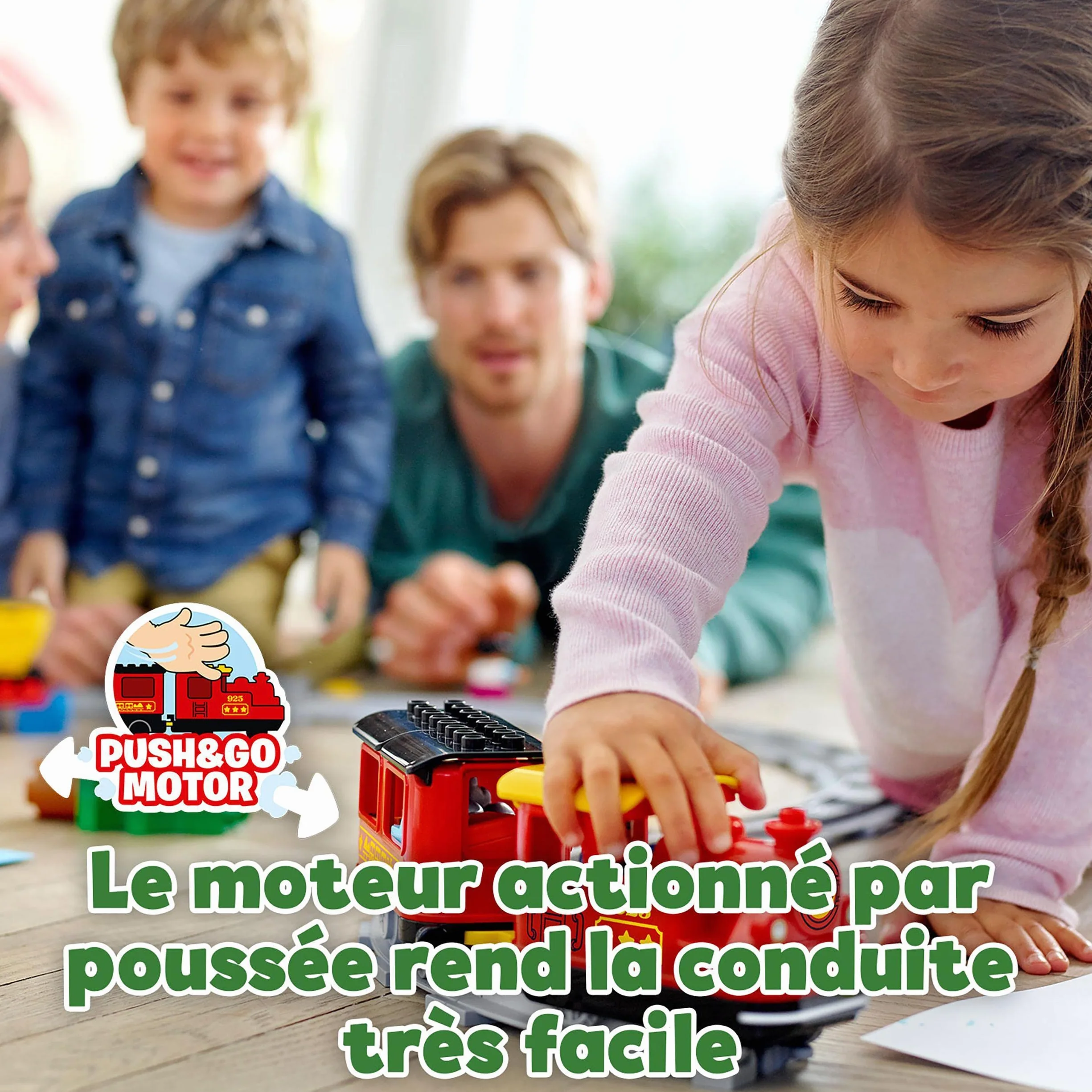 LEGO Duplo 10874 Ma Ville Le Train à Vapeur avec Sons Lumières Rails Télécommande Jouet Locomotive