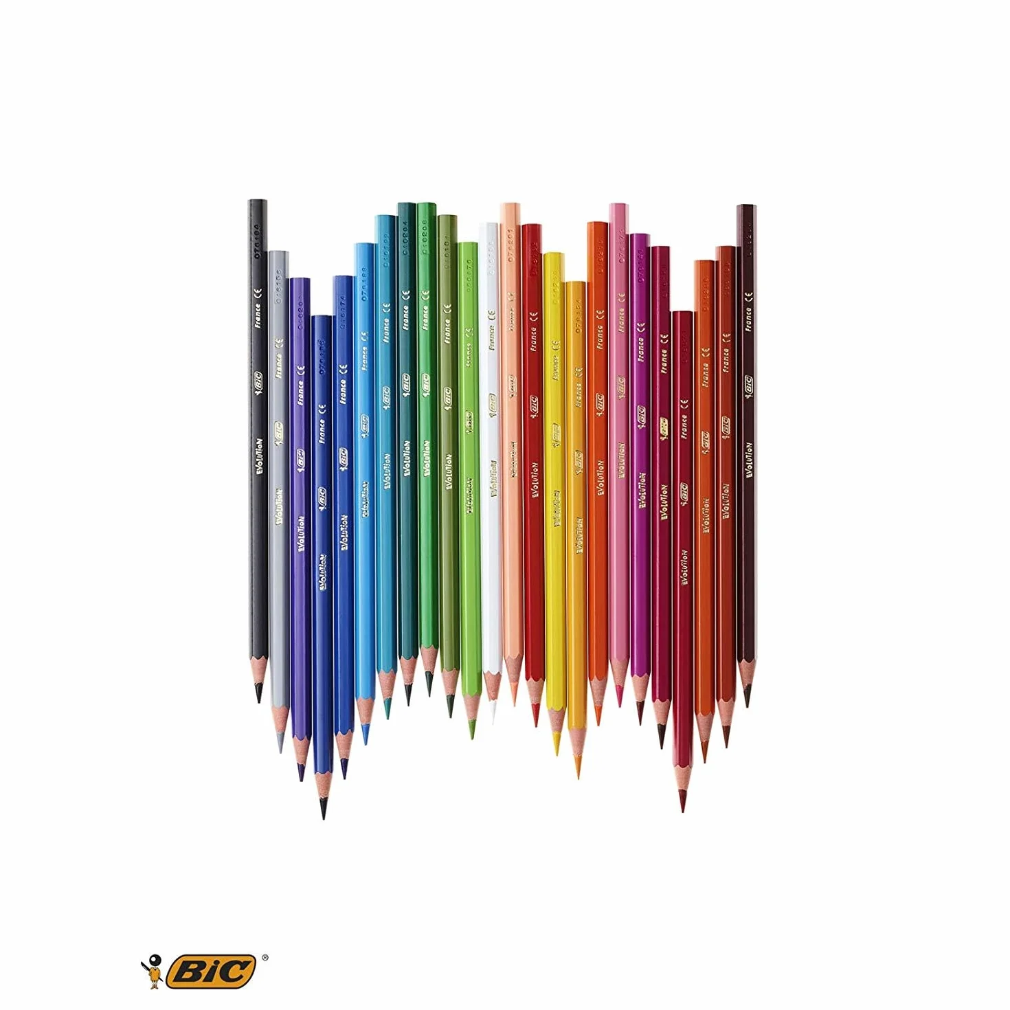 Bic Kids Evolution Ecolutions Crayons De Couleur, 12 unités
