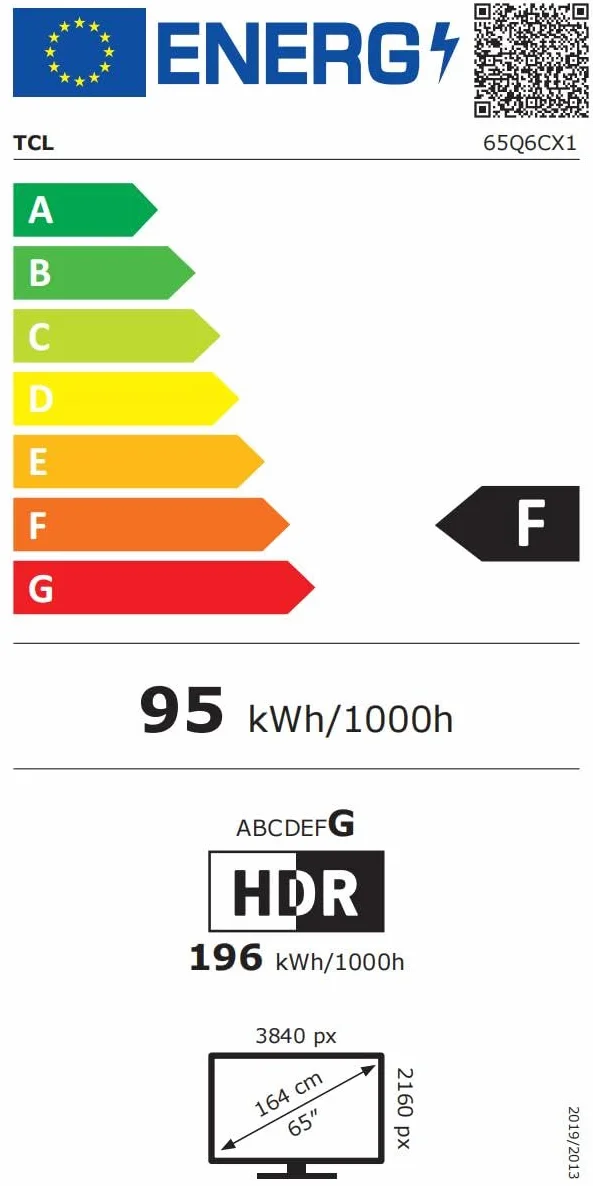 TCL 65Q6C QD-Mini LED TV 4K HDR Premium 1000nits Smart TV Google Dolby Vision IQ Atmos Onkyo 2.1 Motion Clarity Pro 144Hz Game Master