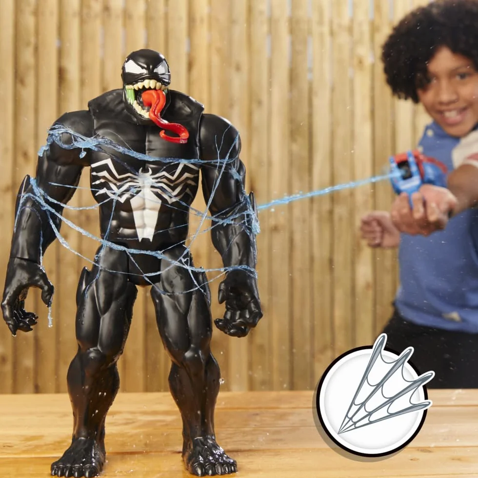 Star Wars Marvel Spider-Man Real Webs Lance-Toile Ultime Blaster 2-en-1 Jouet de déguisement Rouge et Bleu