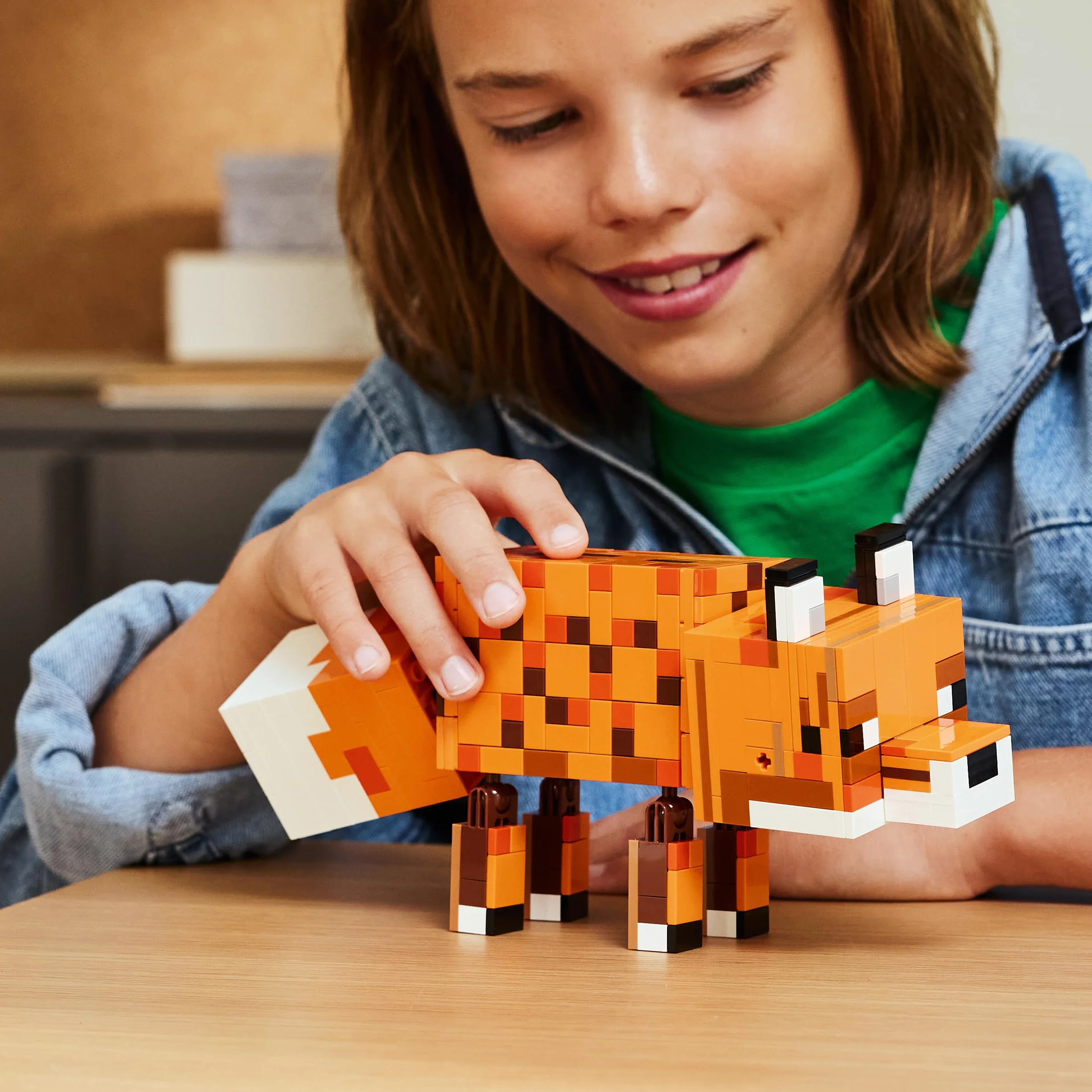 LEGO Minecraft Le Renard Jouet 3D Puzzle Figurine Animal Accessoires Cadeau Garçon Fille 10 Ans 21588