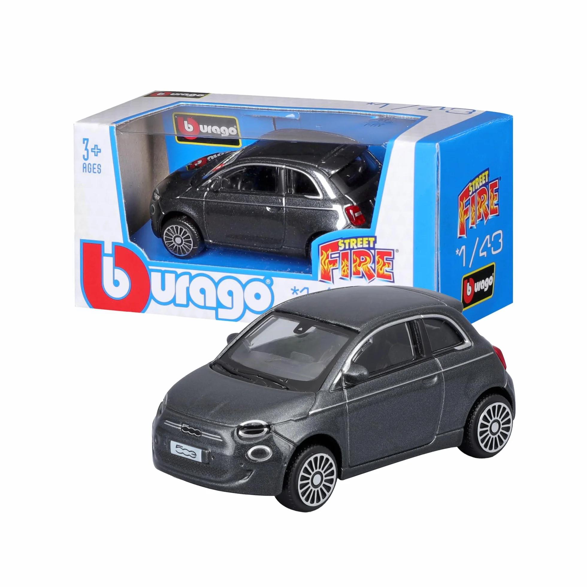 Bburago Fiat 500E Modèle réduit échelle 1:43 Licence Officielle Fiat 3+