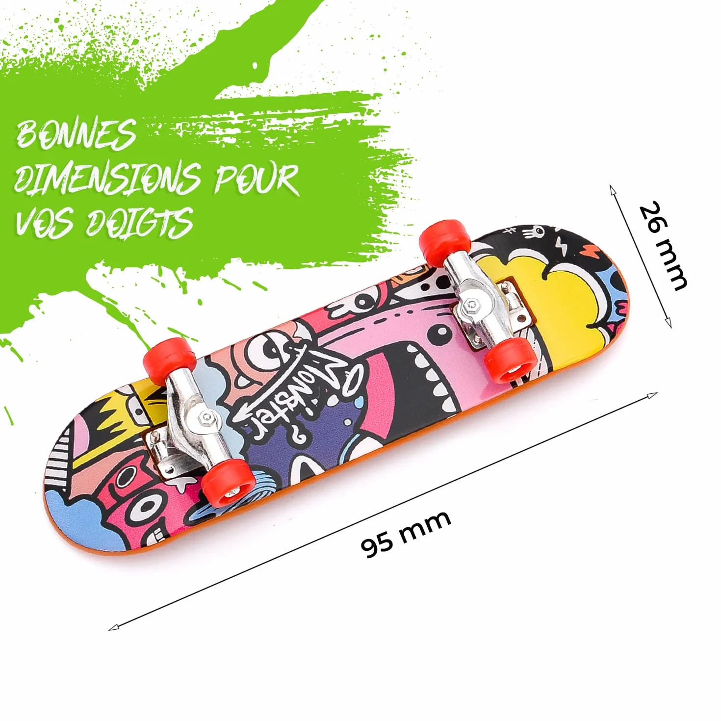 Magicat Mini Skateboards 12 Planches à Doigts Finger Skate Jouet pour Enfants