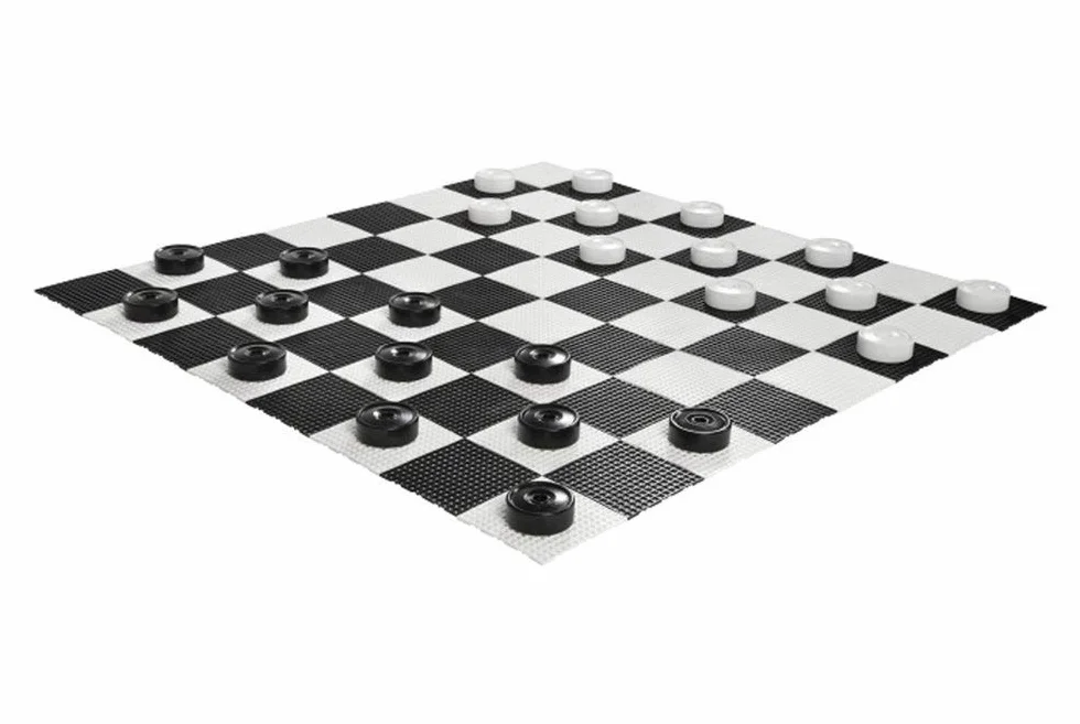 Pièces de jeu de dames géantes - 10 cm Plastique - ROLLY TOYS