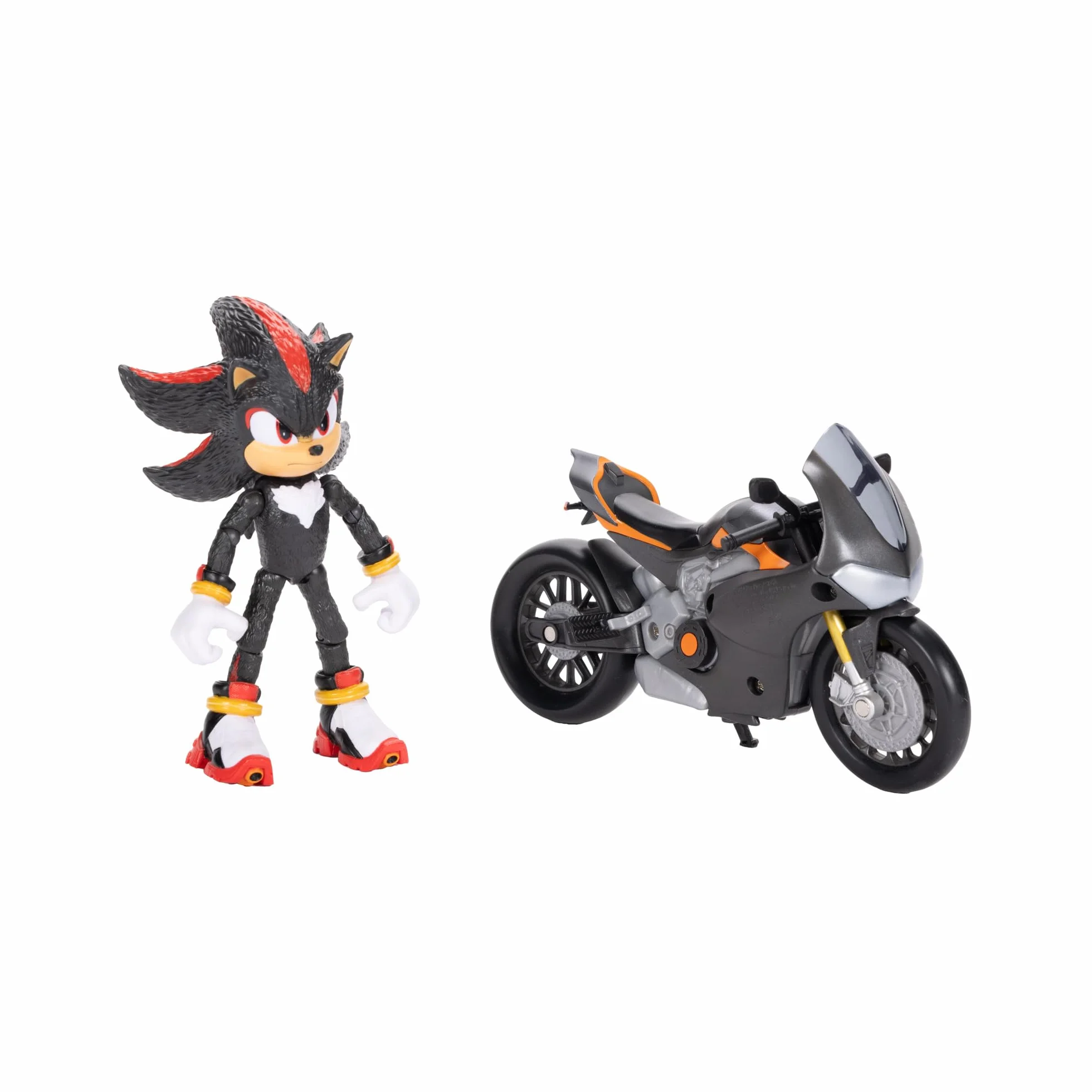 Sonic 3 Le Film Figurine Shadow Articulée 13 cm Moto Sportive Licence Officielle