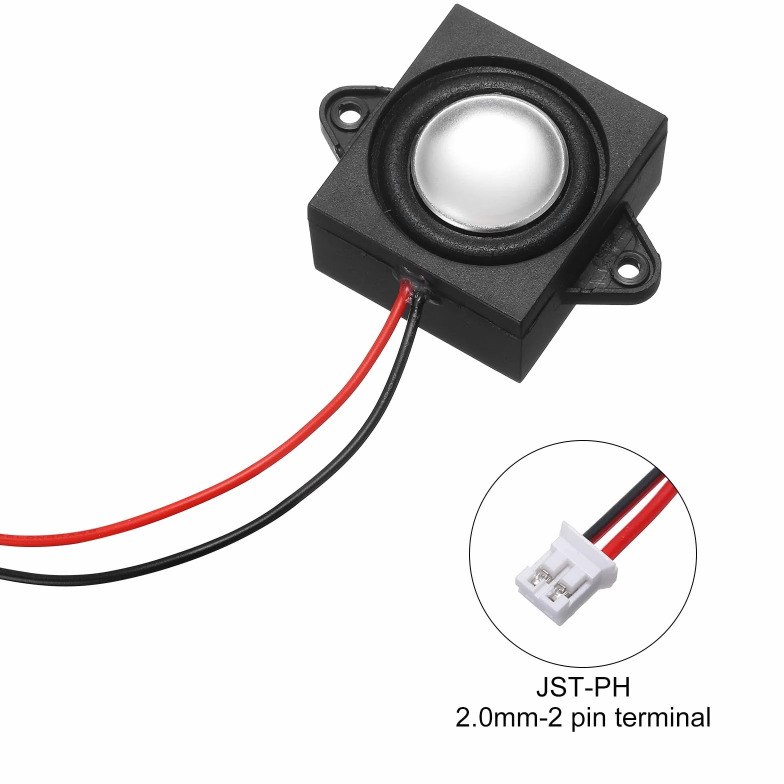 QUARKZMAN 2Pcs Haut-Parleurs 3W 4 Ohms Mini Haut-Parleur avec Jst-Ph2.0 Interface