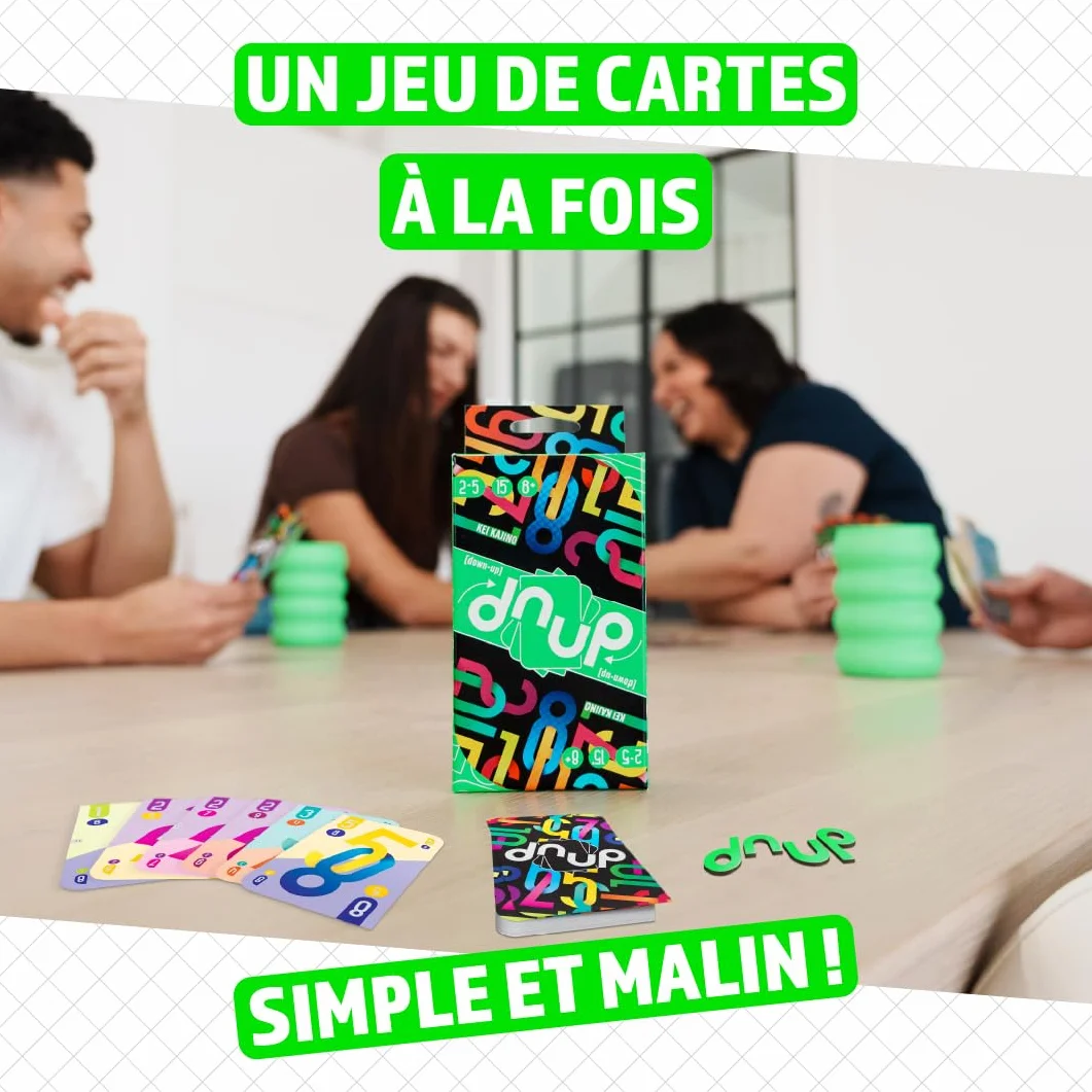 Space Cowboys Jeu de Cartes stratégique Downup Facile à Apprendre 8 Ans 2-5 Joueurs Version française