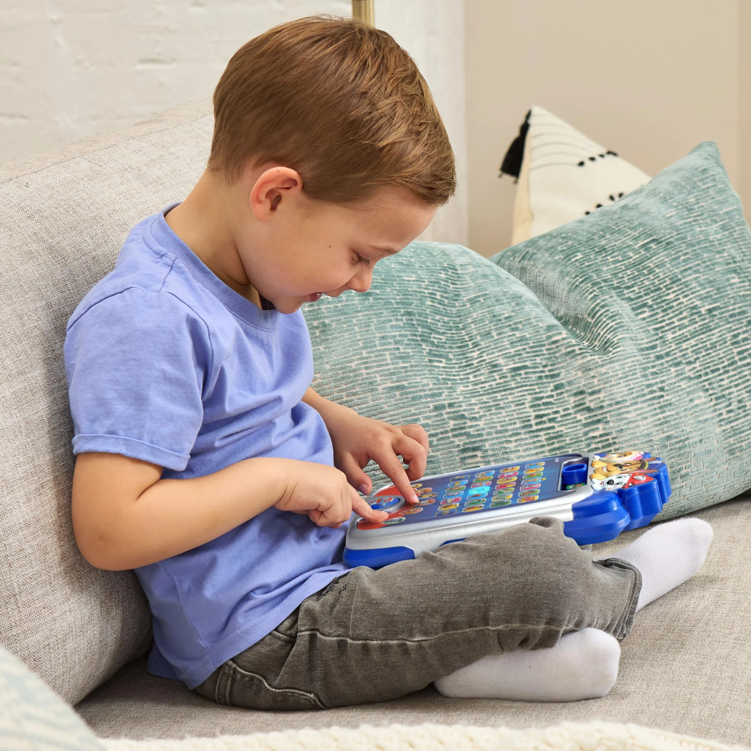 VTech Ma Lumi-Tablette Éducative Pat' Patrouille - Tablette Interactive Enfant 5 Jeux Paw Patrol - Jeu Apprendre Lettres - Cadeau Enfant 3-7 Ans Français