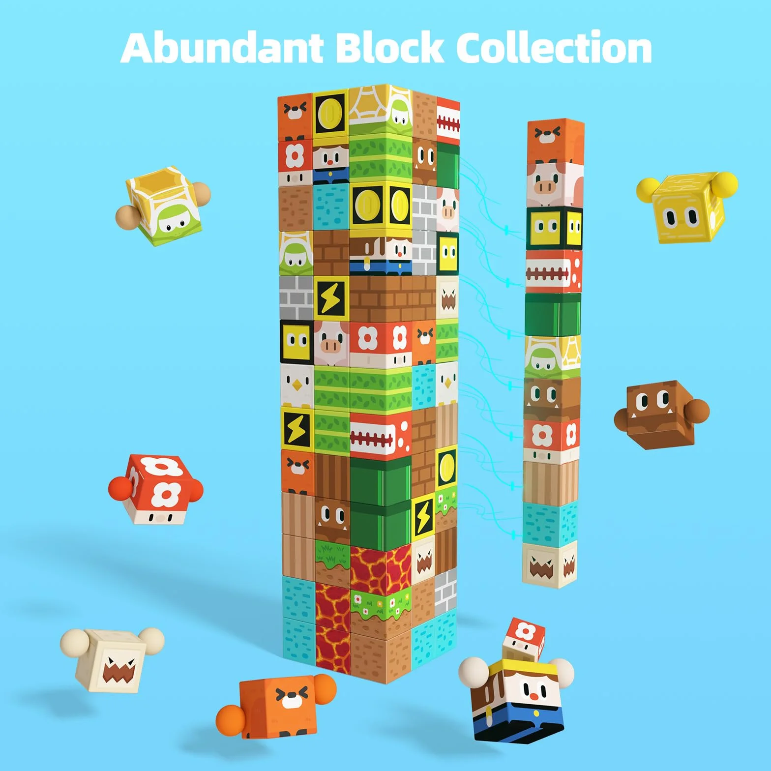 GobiDex Construction Magnetique Enfant 100 Pièces, Cubes Magnétiques, Cadeau pour Enfant 3-12 Ans