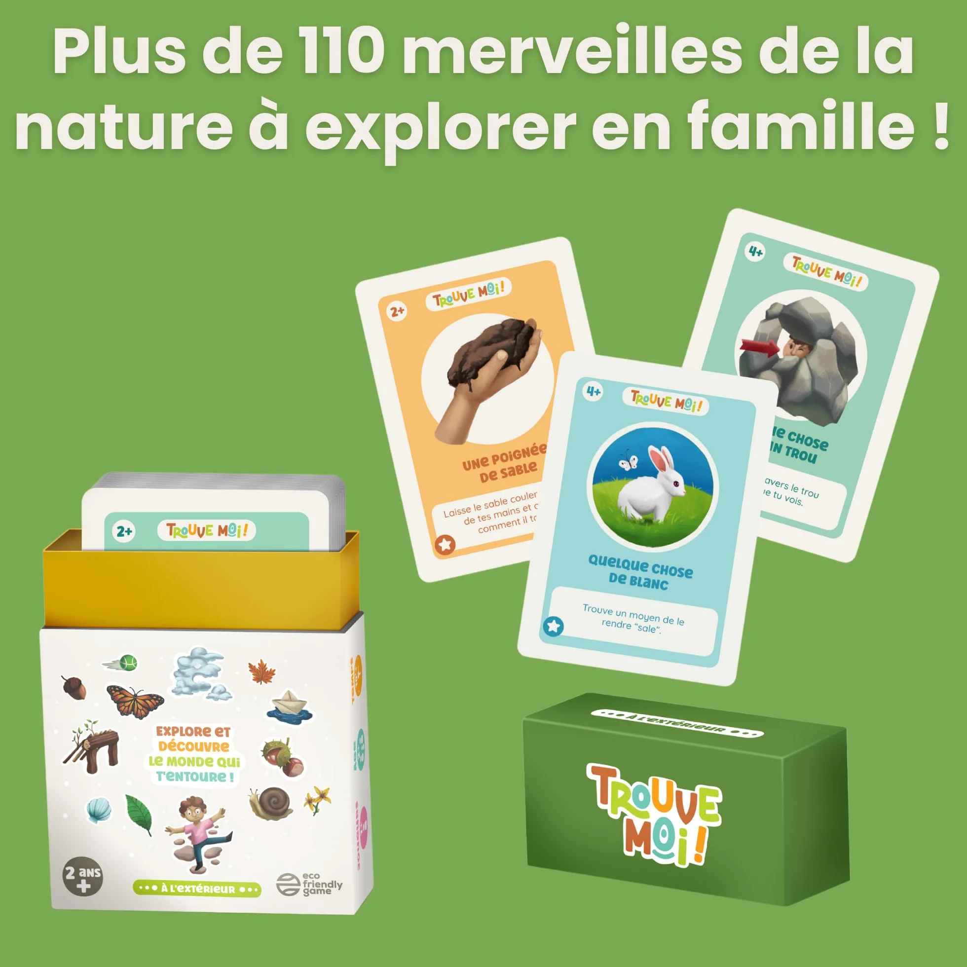Oh Happy Games Trouve-Moi ! Le Jeu de Cartes Éducatif et Ludique Approuvé par Les Parents - Activité Montessori, Jeu de Société pour Enfants - Cherche et Trouve Jeux Extérieur Enfant