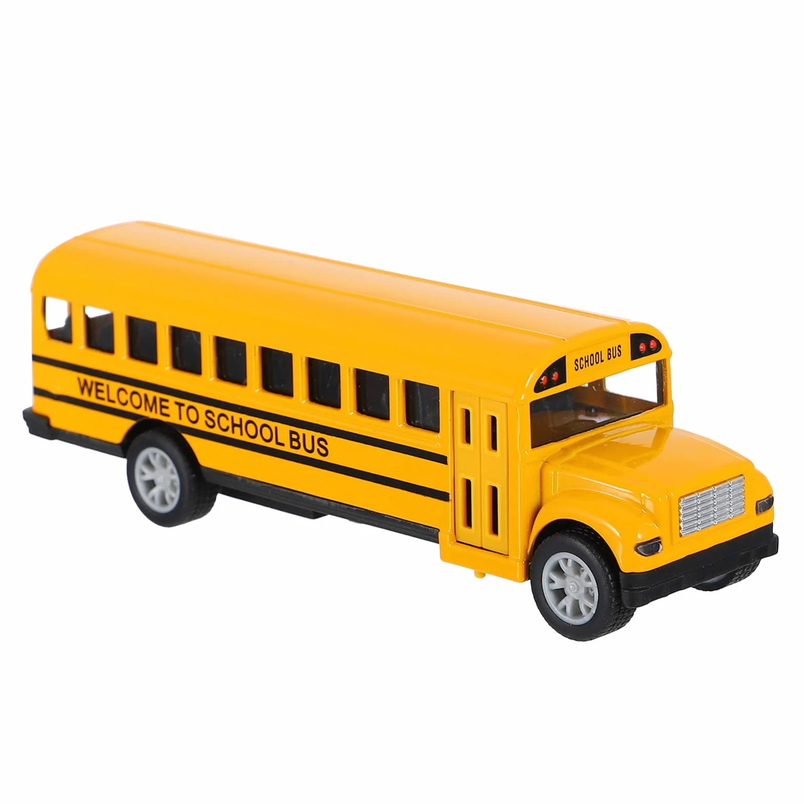 TOYANDONA Modèle de bus scolaire Jaune Orange 13 x 4 cm