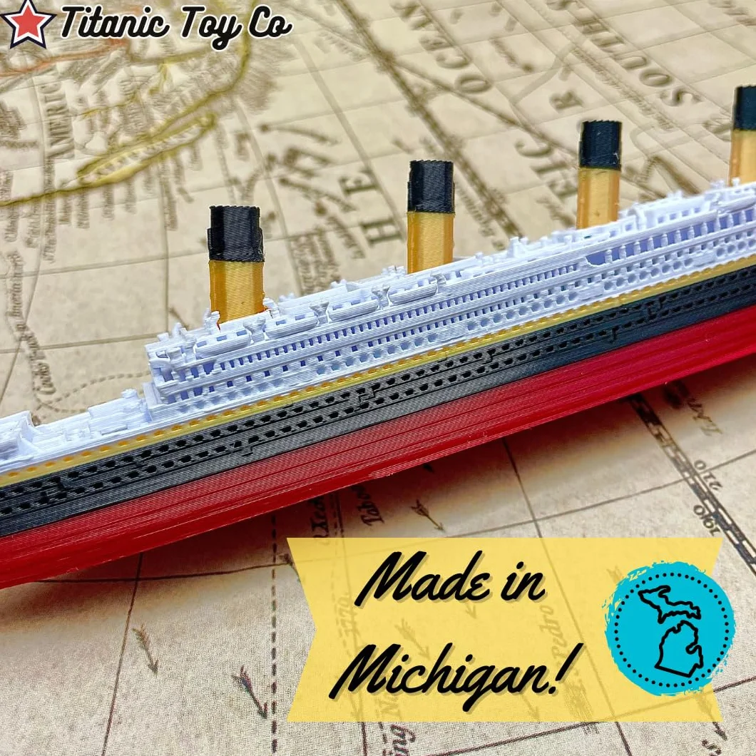 TitanicToyCo Modèles de Navires RMS Titanic Britannic Olympic 8" Assemblés Jouets Titanic