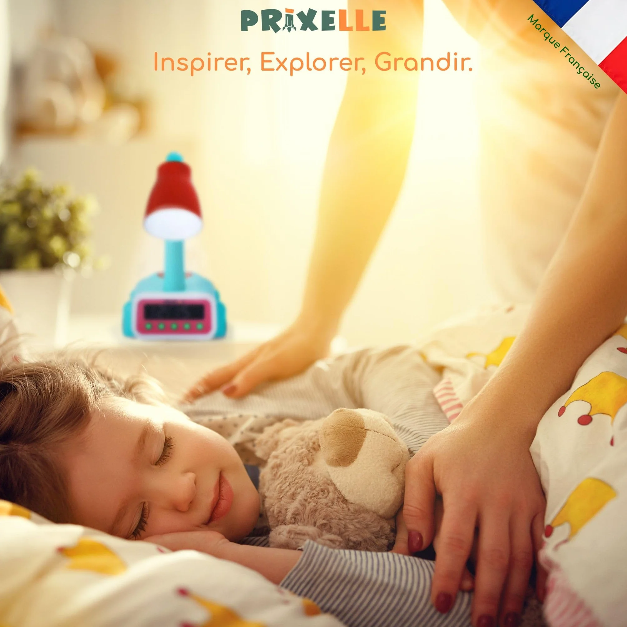 Kronosaur Reveil Enfant Dinosaure 3 en 1 Lampe Douce de Chevet Lune Gardienne
