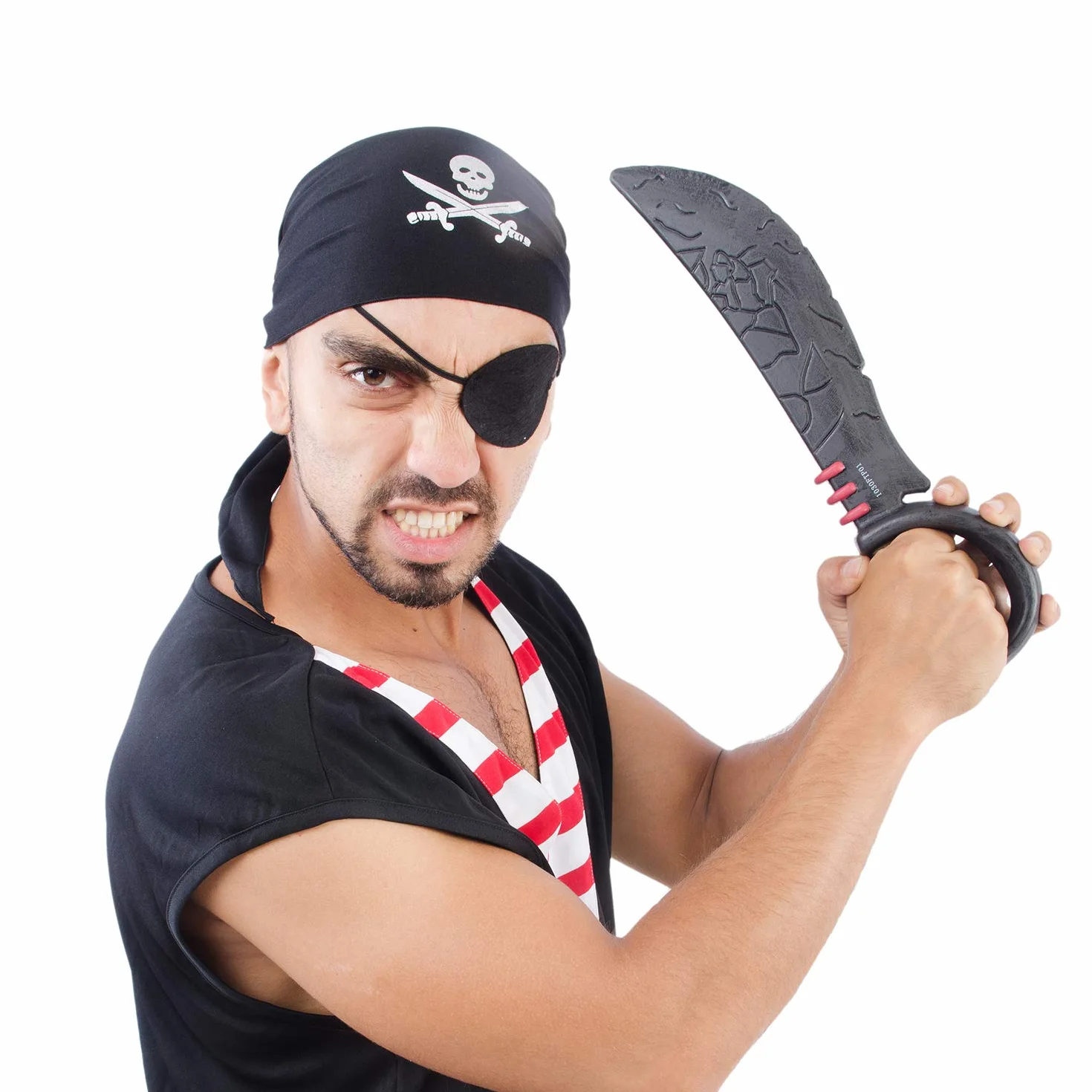 Blulu 12 Pièces Bandana de Pirate Noir pour Fête à Thème de Pirate Halloween Enfants