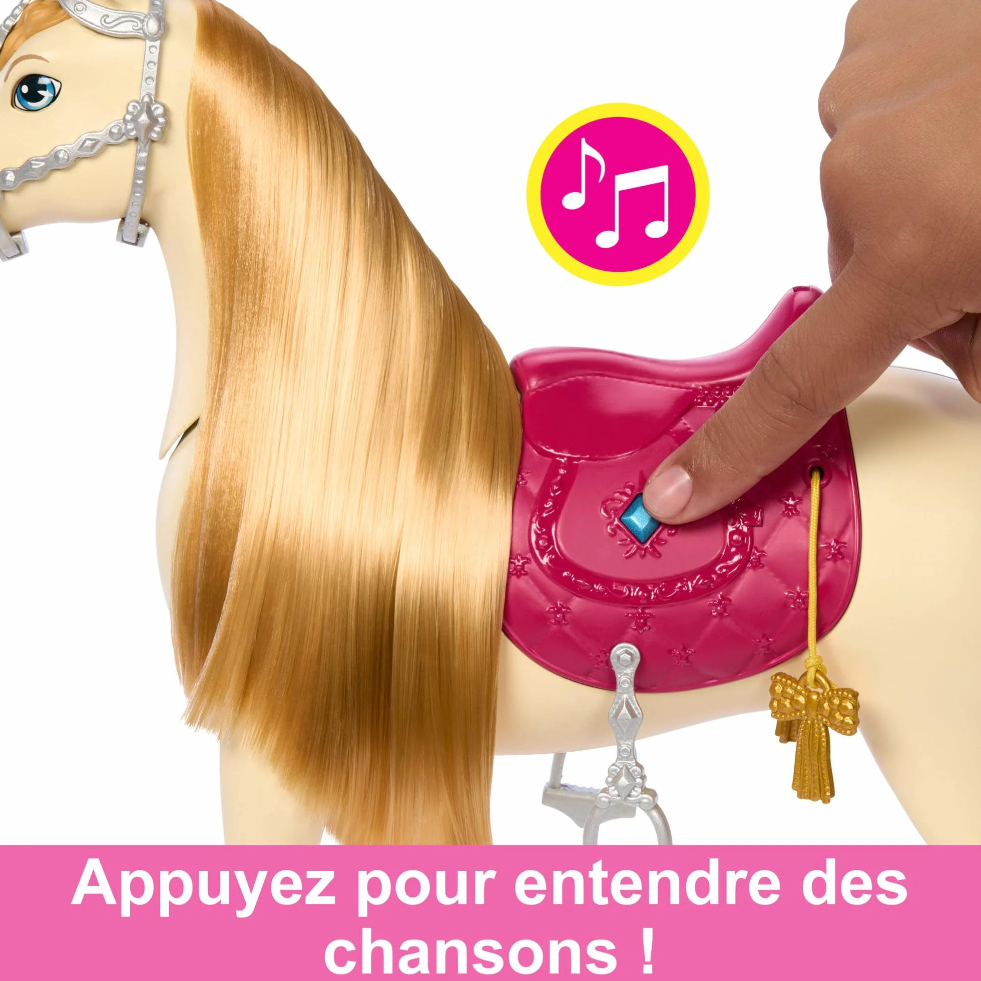 Barbie HXJ42 Les Mystères de la Poursuite du Cheval Perdu et Son Cheval Tornade