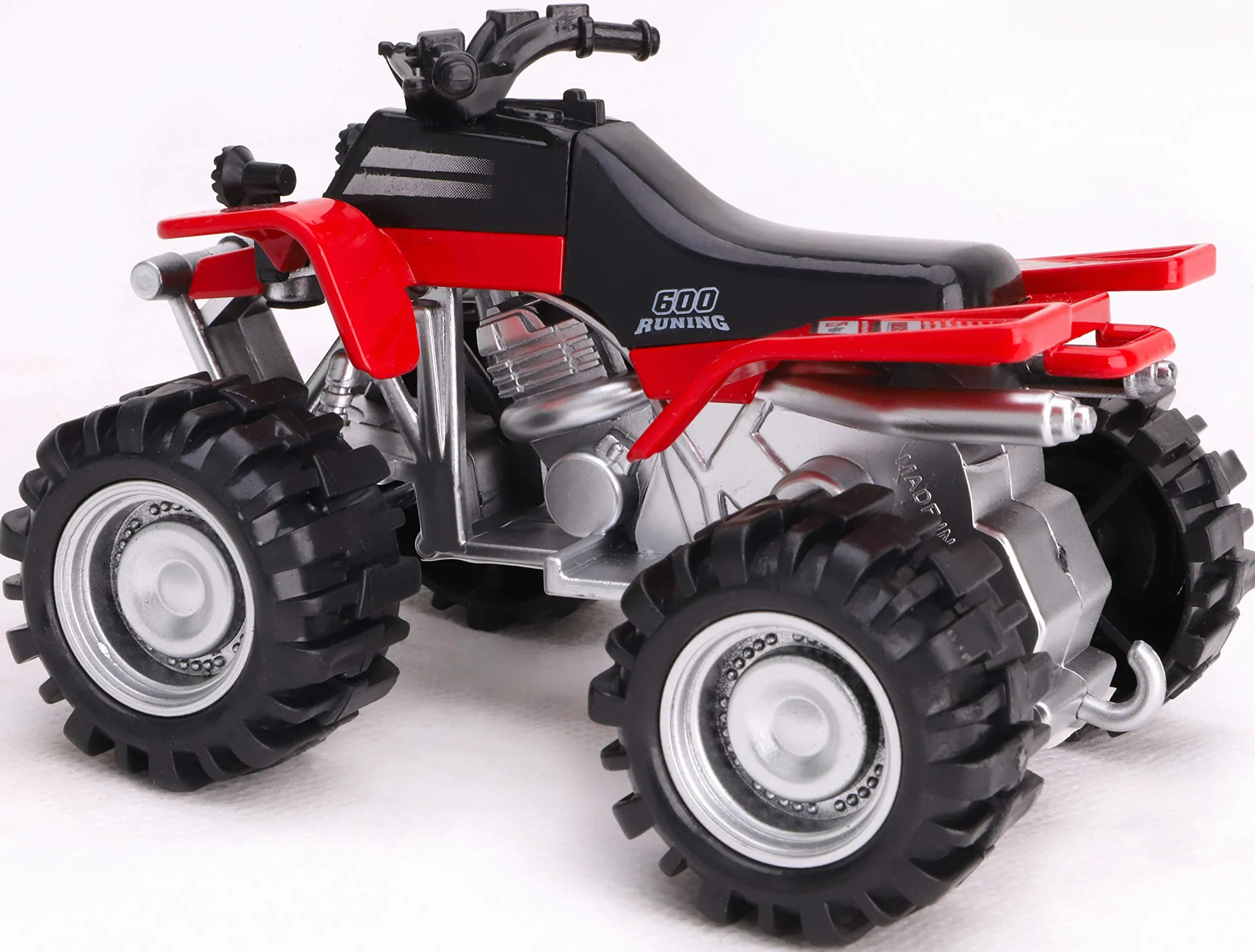 Toyland Quad Quad Powered Friction 11 cm Rouge Jouets pour garçons