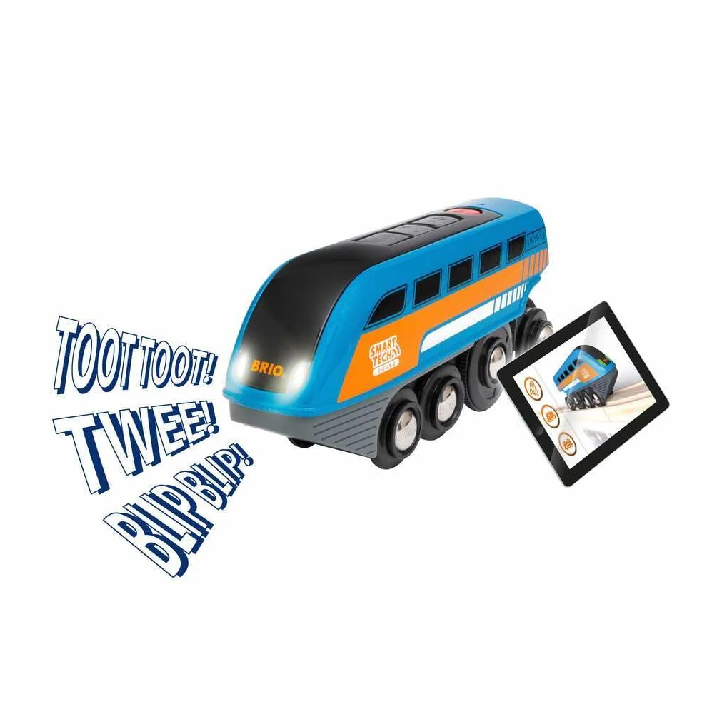 Brio World Locomotive à Enregistreur Vocal Smart Tech Sound Train électrique Intelligent STEM Jouet 3 Ans