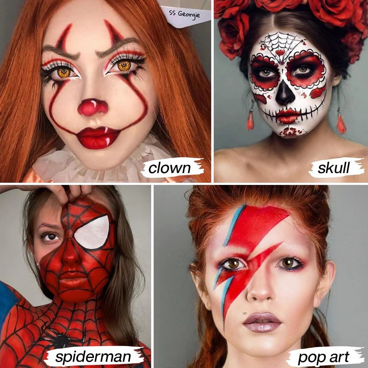 Afflano Semi-Mat Rouge Face Paint Maquillage Visage Halloween Clown Non Toxique Peinture Corporelle Théâtre FX