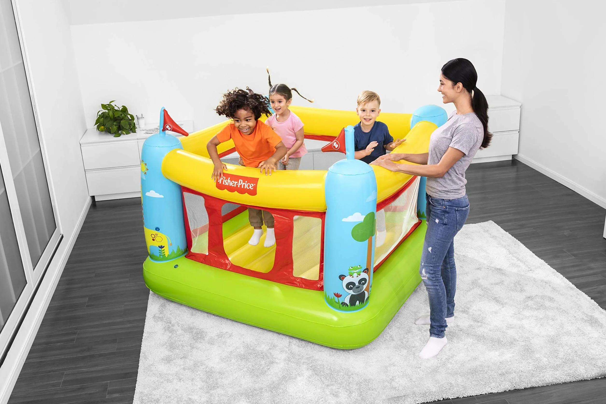 Bestway Fisher-Price Château Gonflable Bouncetastic 175 x 173 x 135 cm